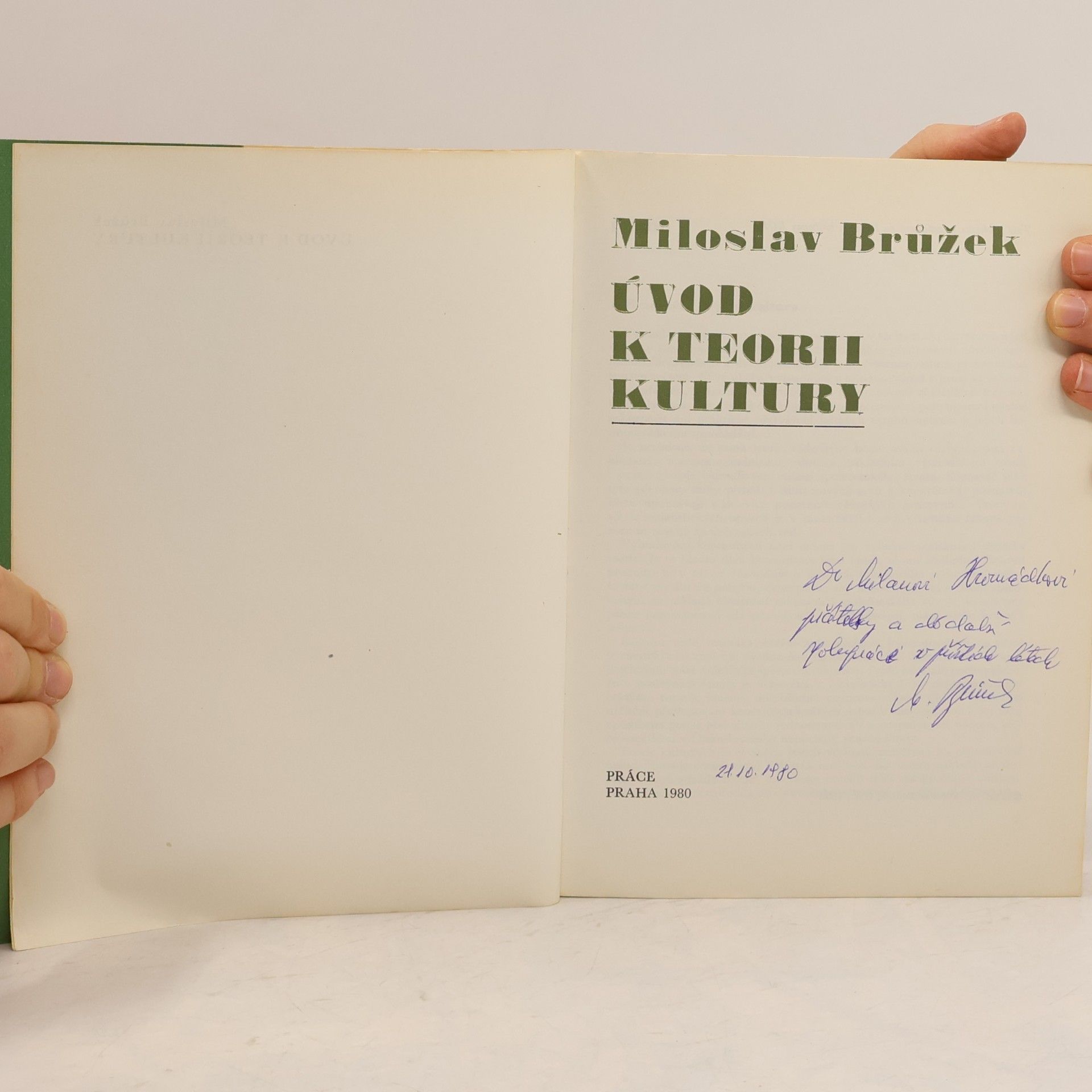 Miloslav Brůžek Úvod k teorii kultury