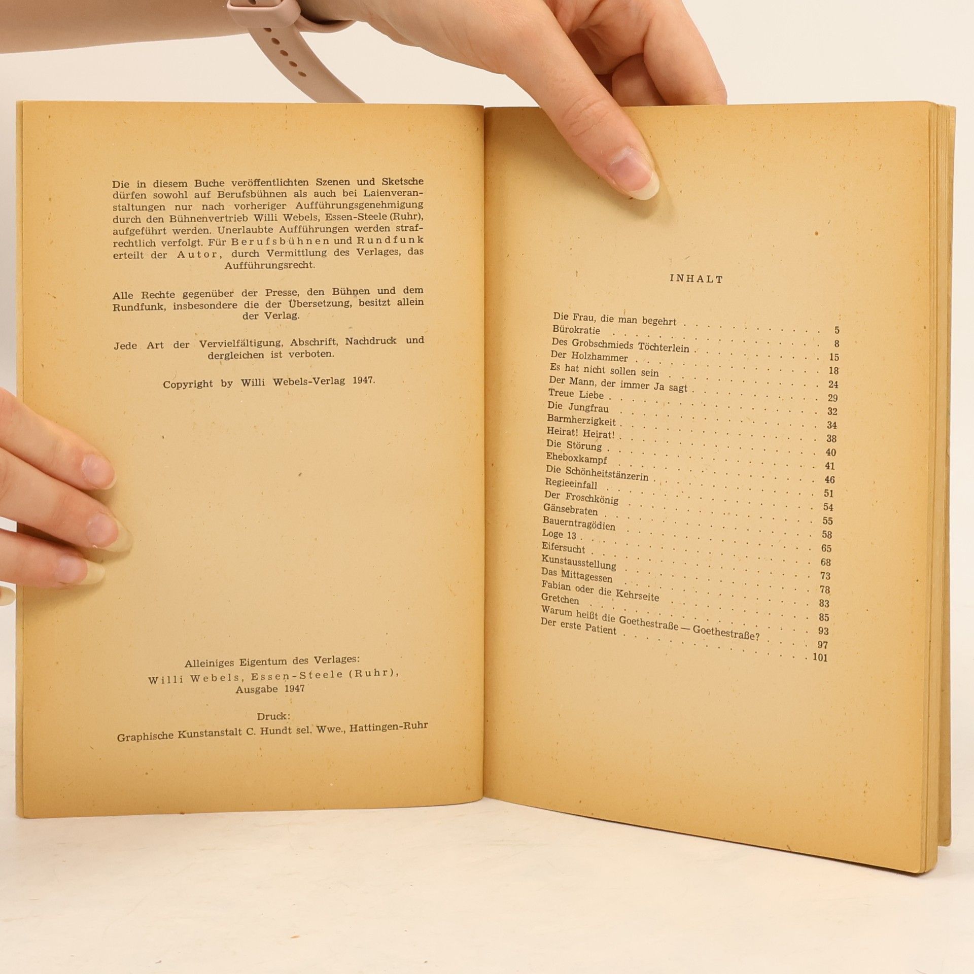 Jo Hanns Rösler Das fröhliche Sketschbuch