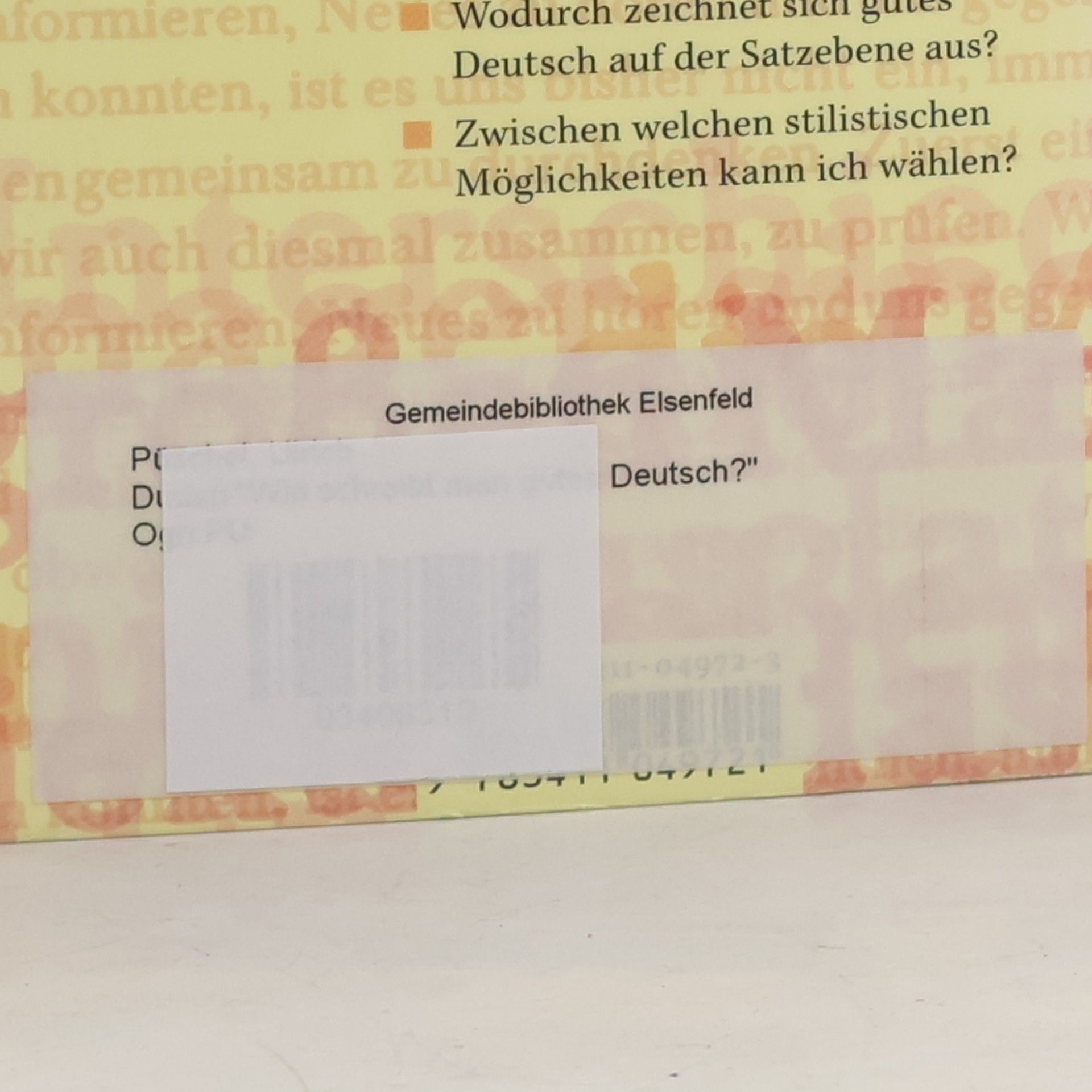 Ulrich Püschel Wie schreibt man gutes Deutsch?