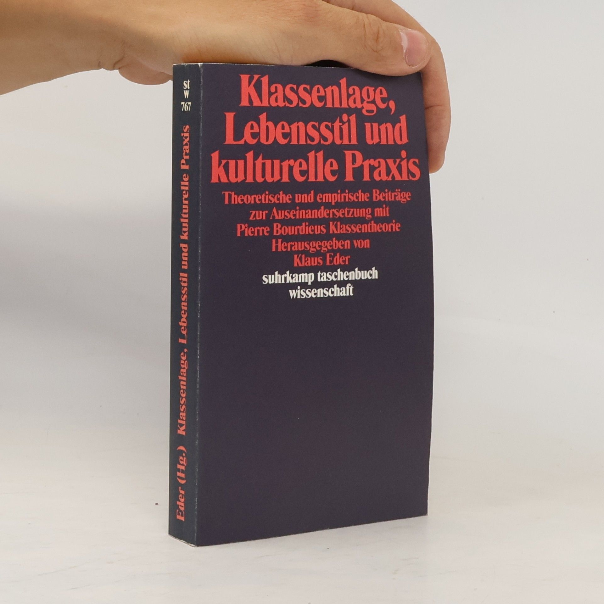 Klaus Eder Klassenlage, Lebensstil und kulturelle Praxis