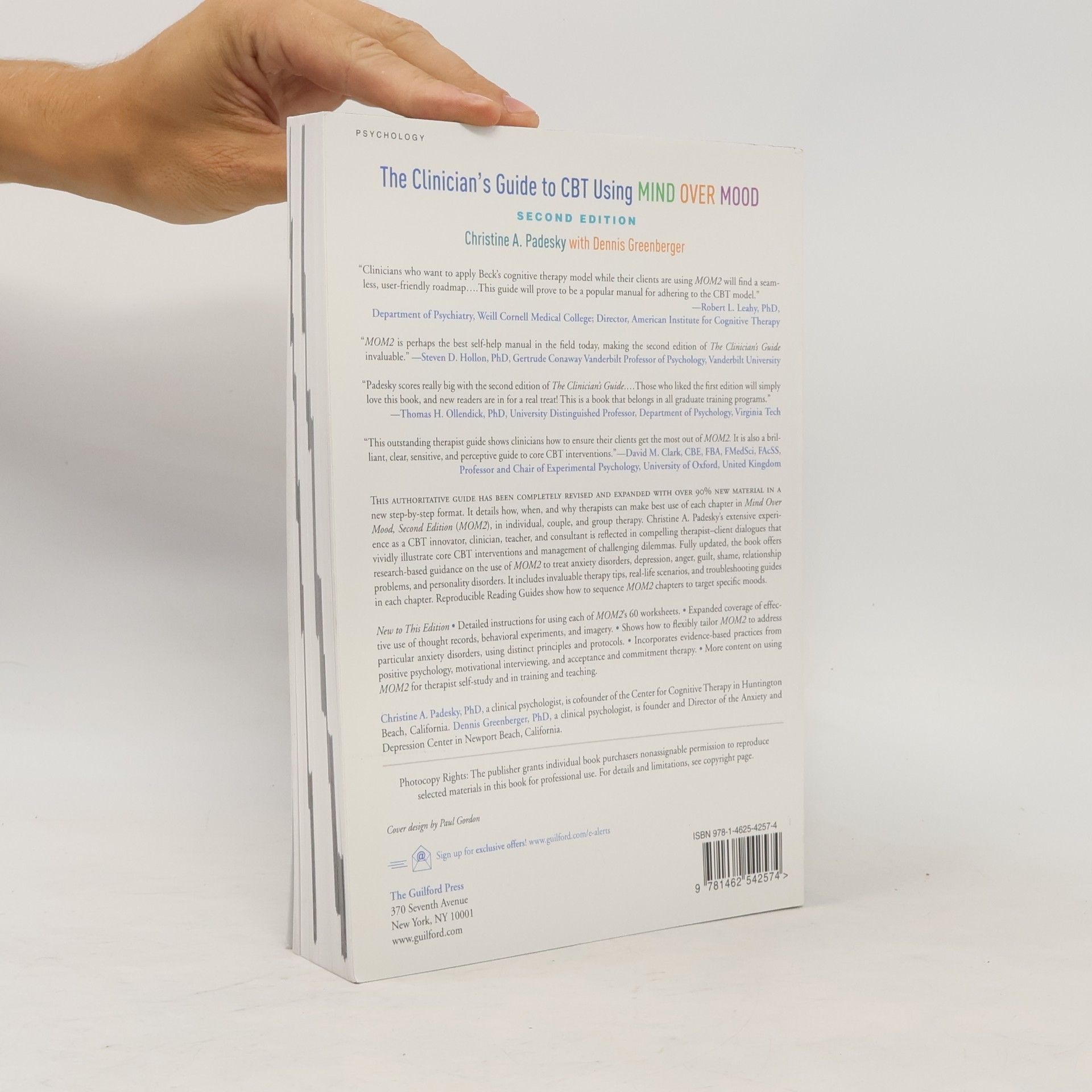 Christine A. Padesky The Clinician's Guide to CBT Using Mind Over Mood, Second Edition