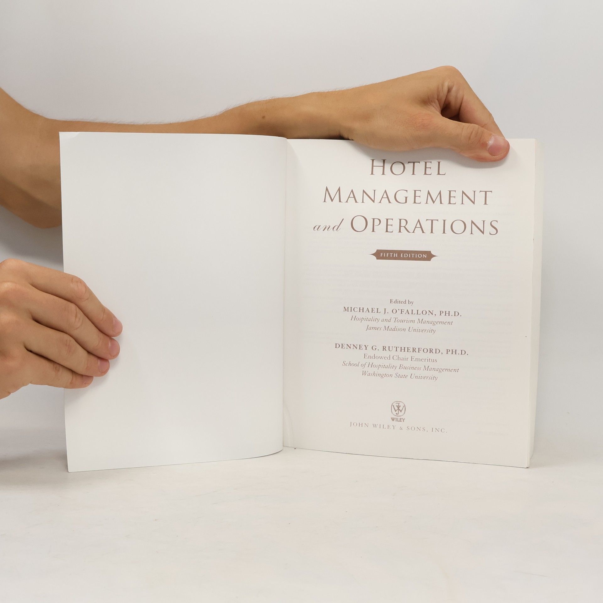 Michael J. O'Fallon Hotel Management and Operations