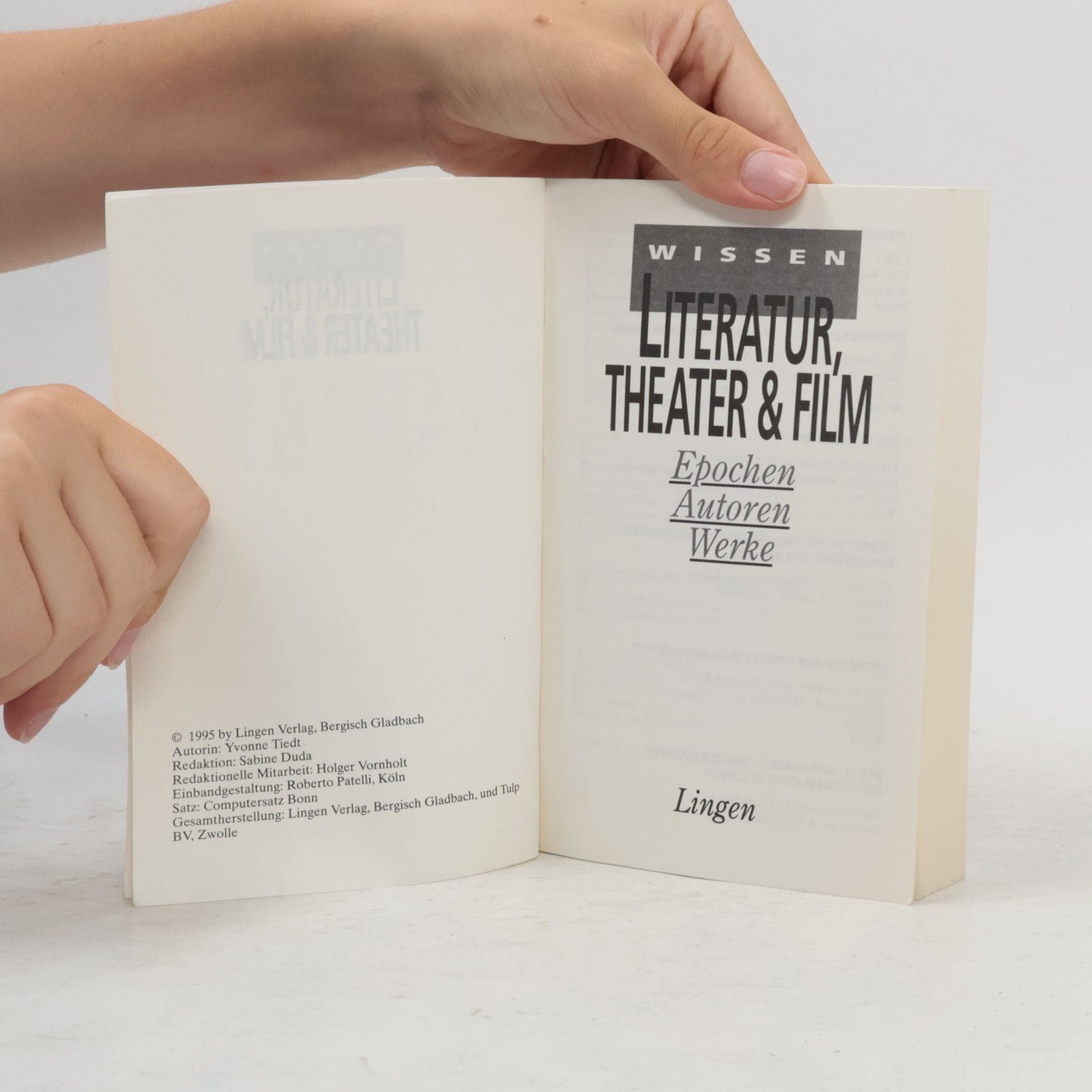 Yvonne Tiedt Literatur, Theater & Film. Epochen, Autoren, Werke