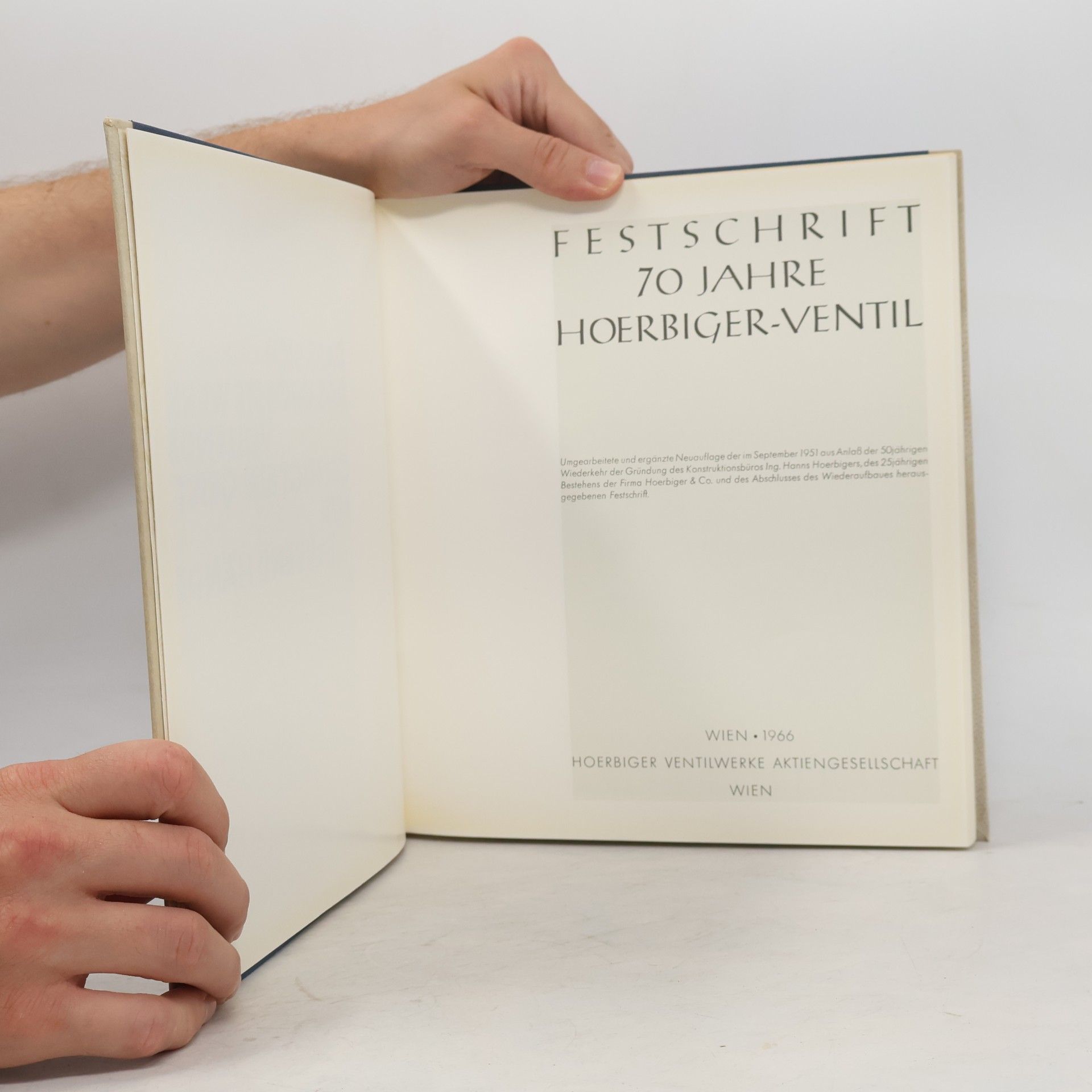 kolektiv Festschrift 70 Jahre Hoerbiger-Ventil