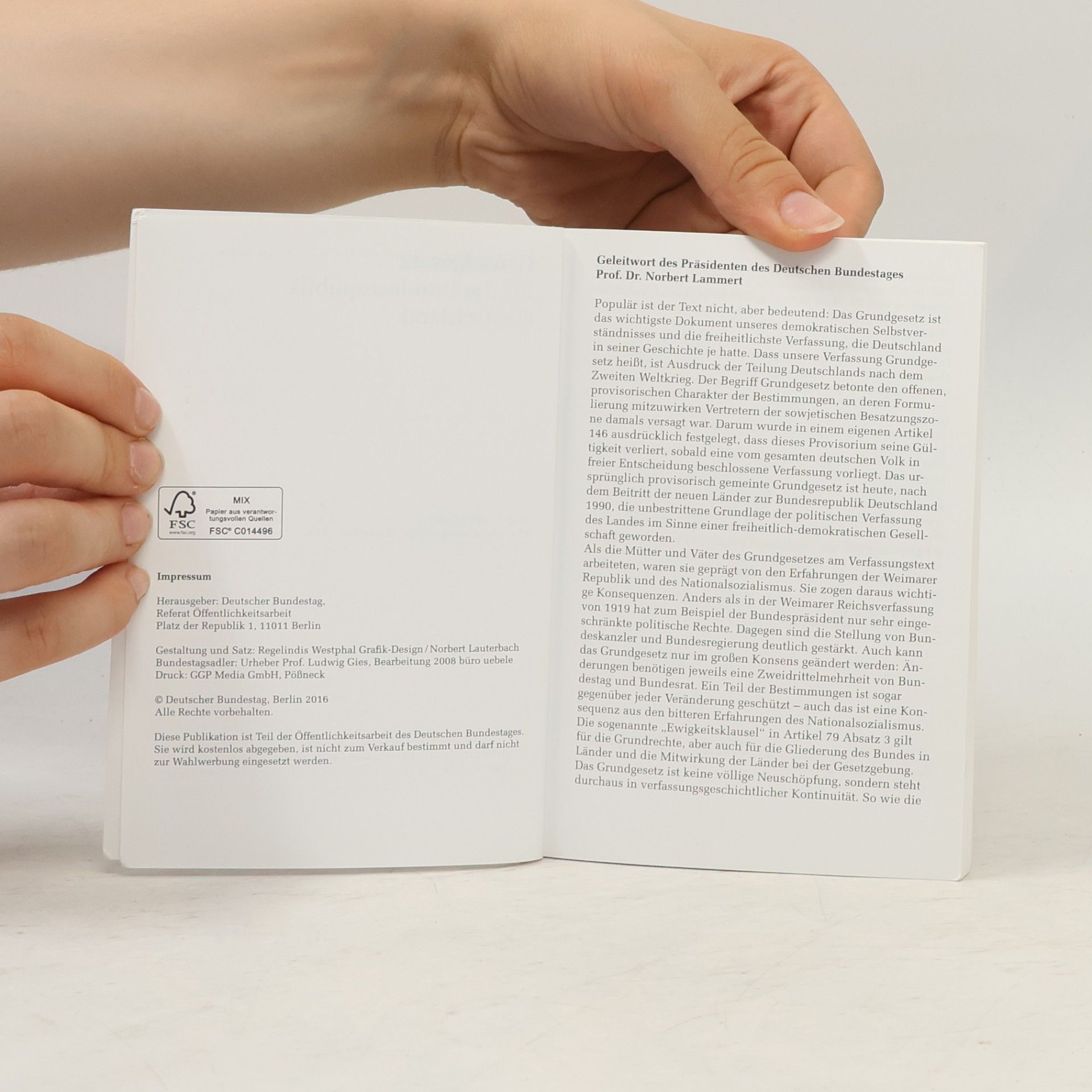 Various authors Grundgesetz für die Bundesrepublik Deutschland