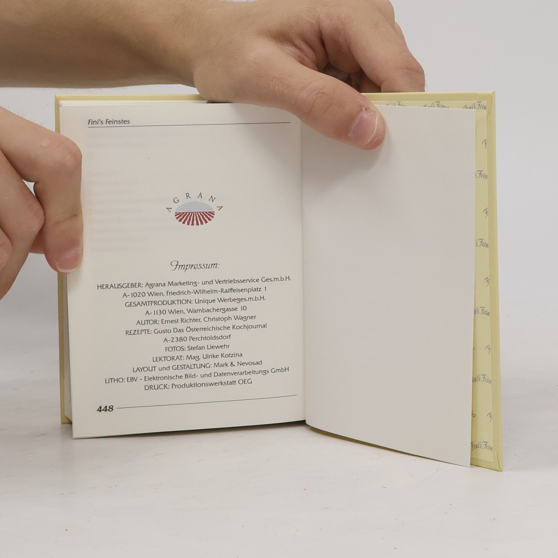 Various authors Fini's Feinstes Mebl Speisenbuch