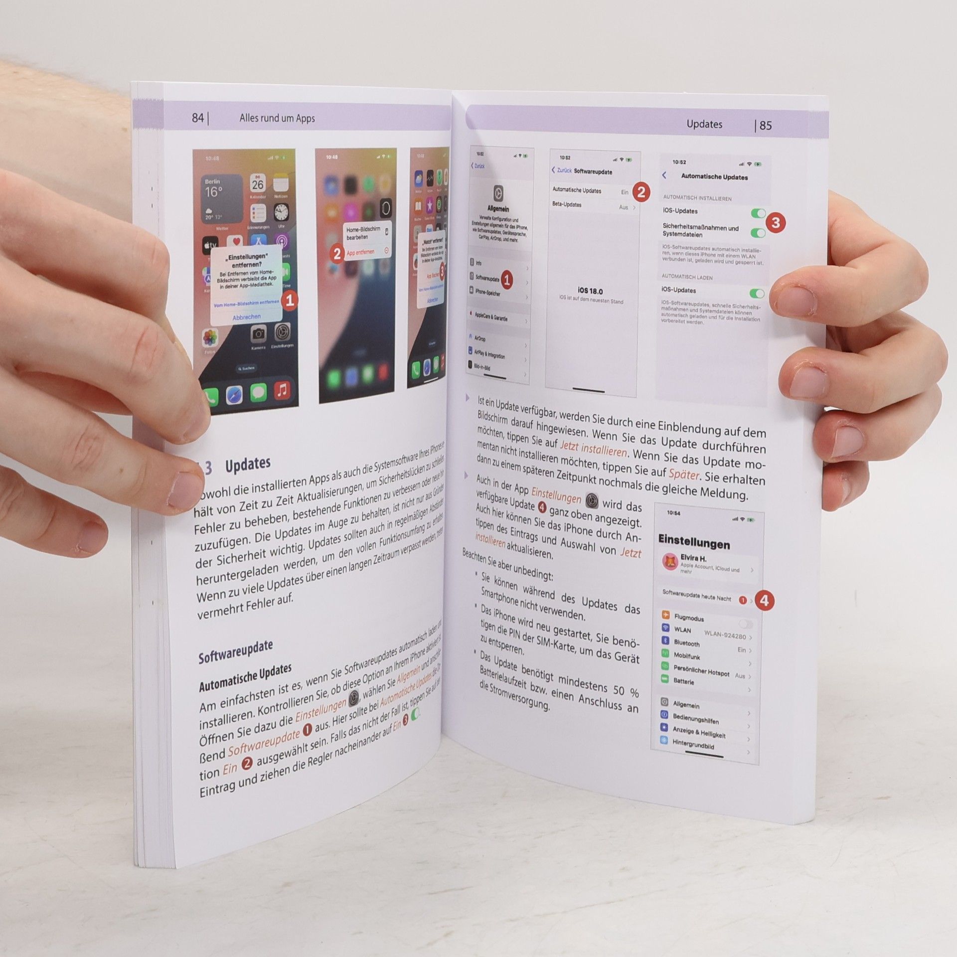 Daniela Hausner Apple iPhone mit iOS 18 - Das Buch für Einsteiger ohne Vorkenntnisse: Die verständliche Anleitung für Ihr Smartphone - komplett in Farbe