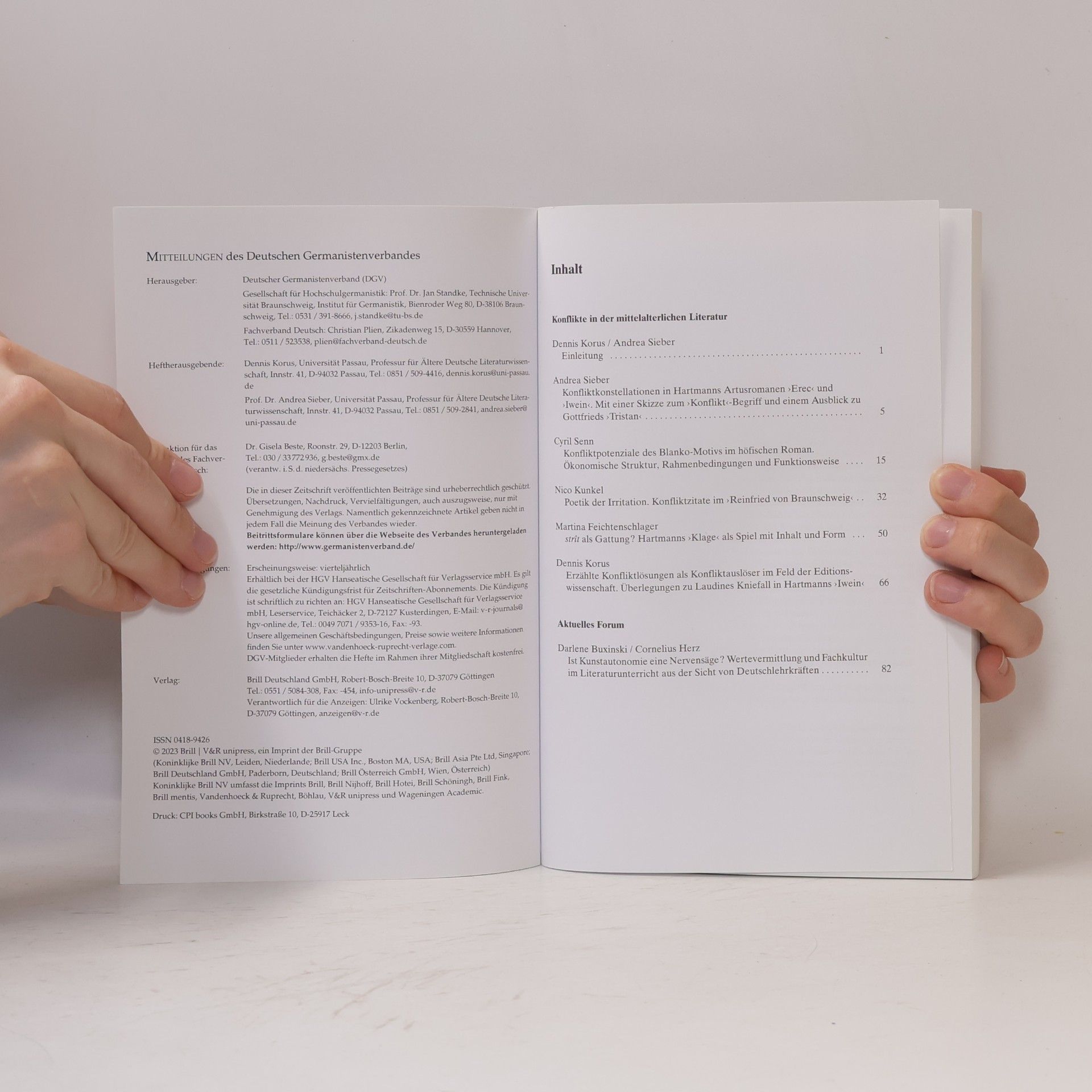 Autorenkollektiv Mitteilungen des Deutschen Germanistenverbandes 1/2023