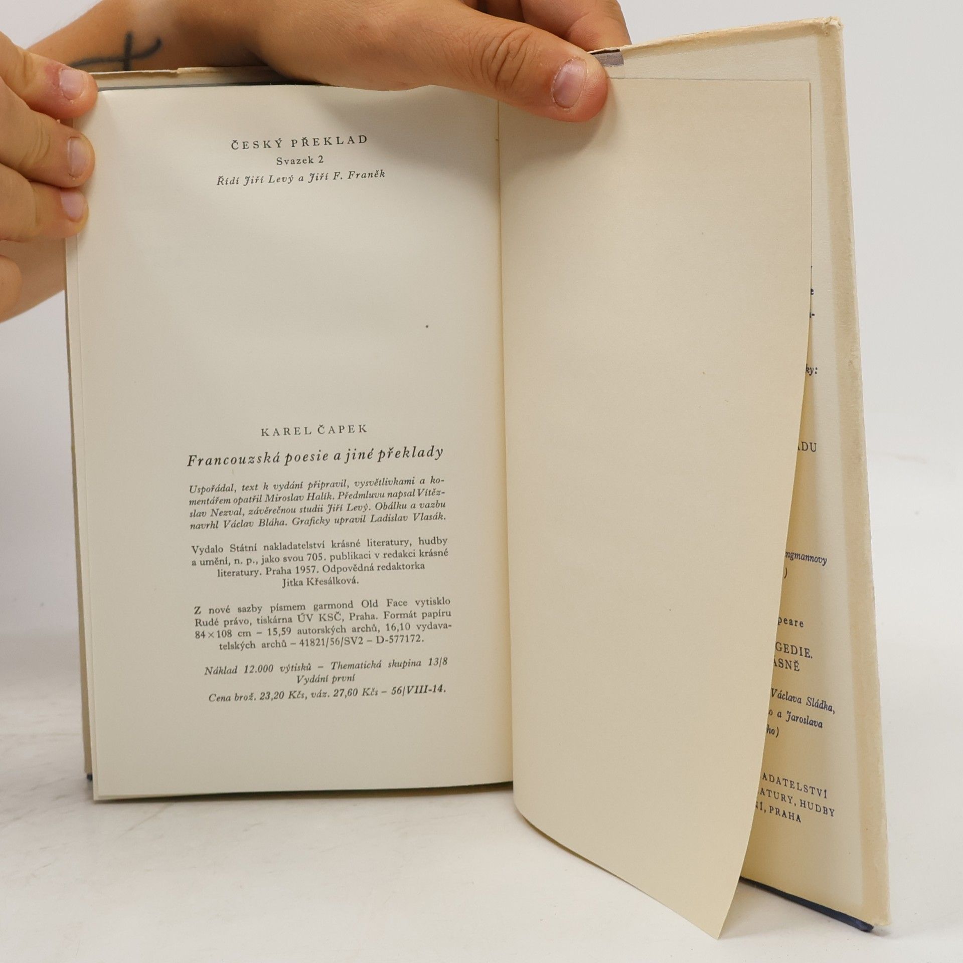 Karel Čapek Francouzská poesie a jiné překlady