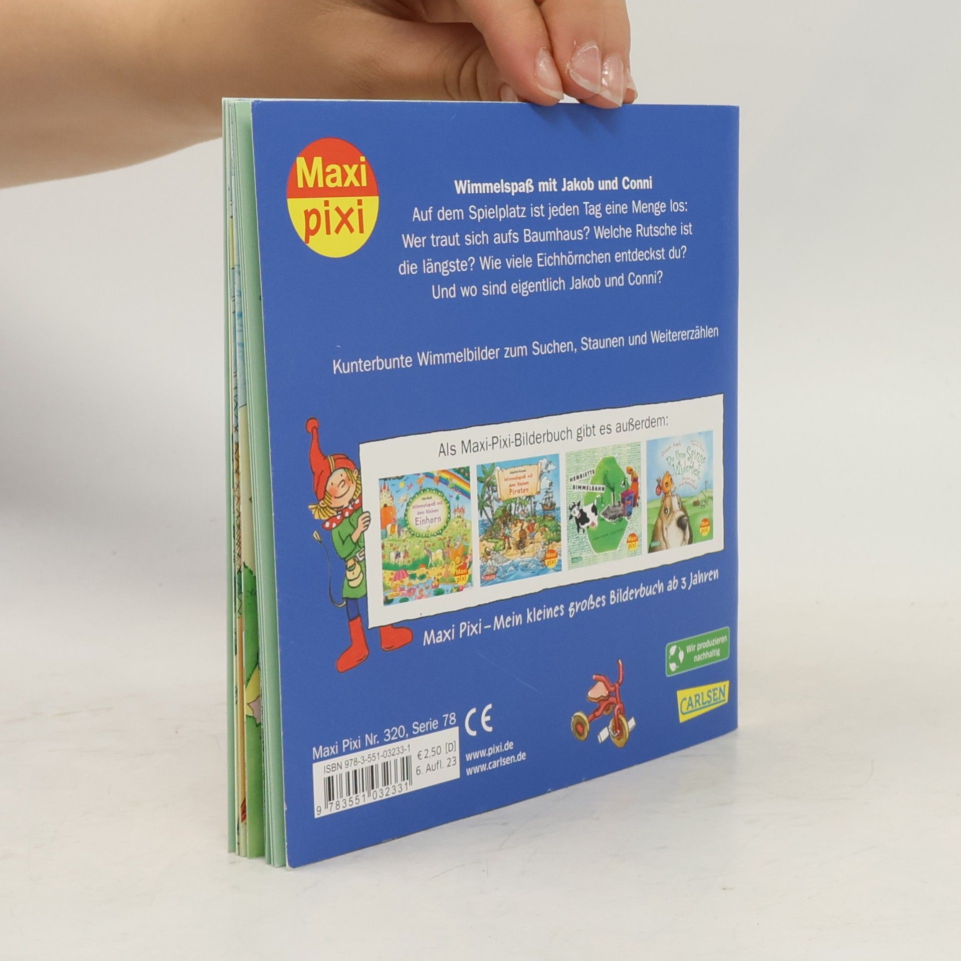 Julia Hofmann Maxi Pixi 320: Wimmelspaß mit Jakob und Conni: Auf dem Spielplatz