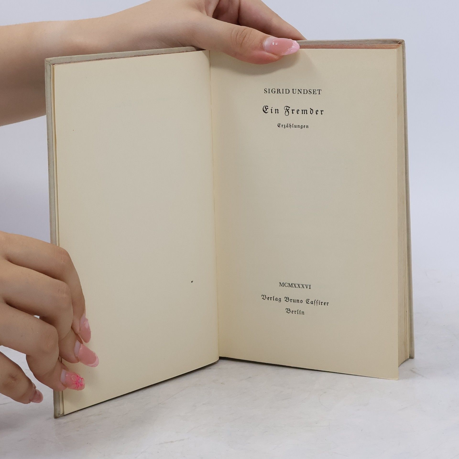 Sigrid Undset Ein Fremder
