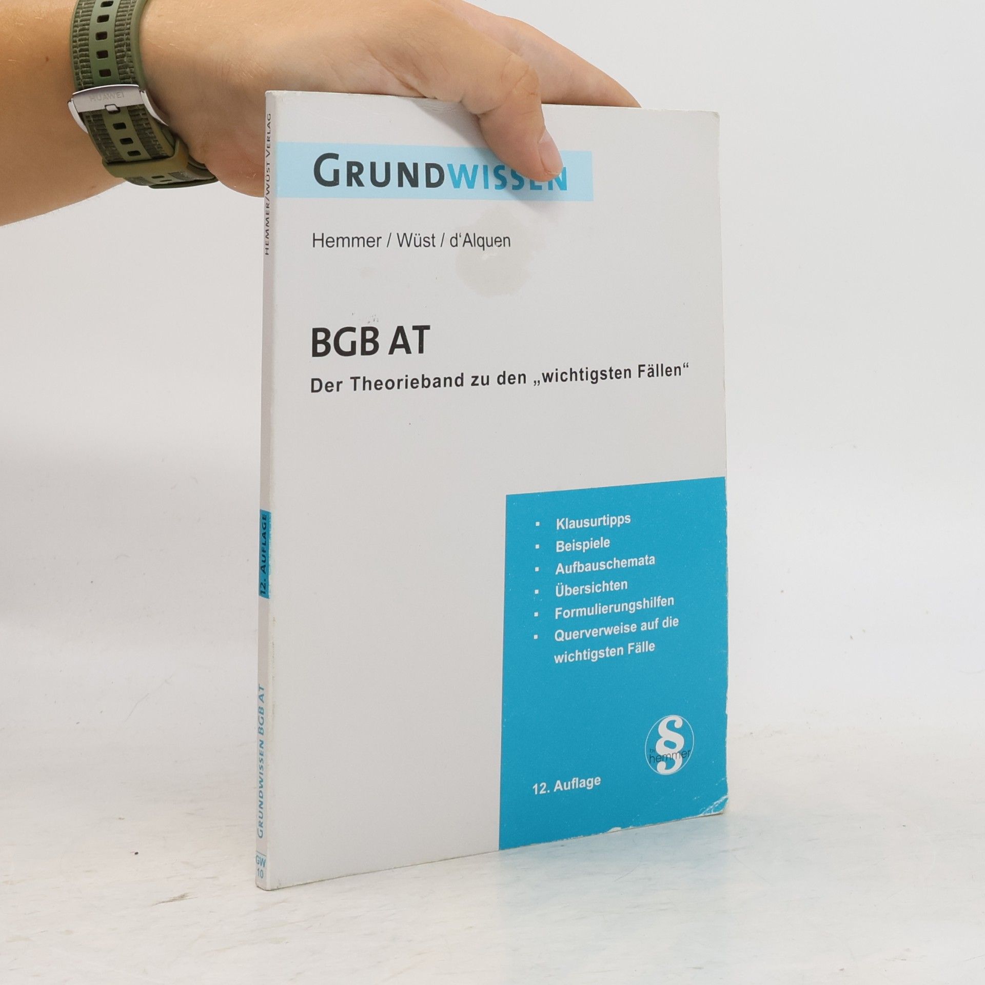 Karl-Edmund Hemmer Grundwissen BGB AT