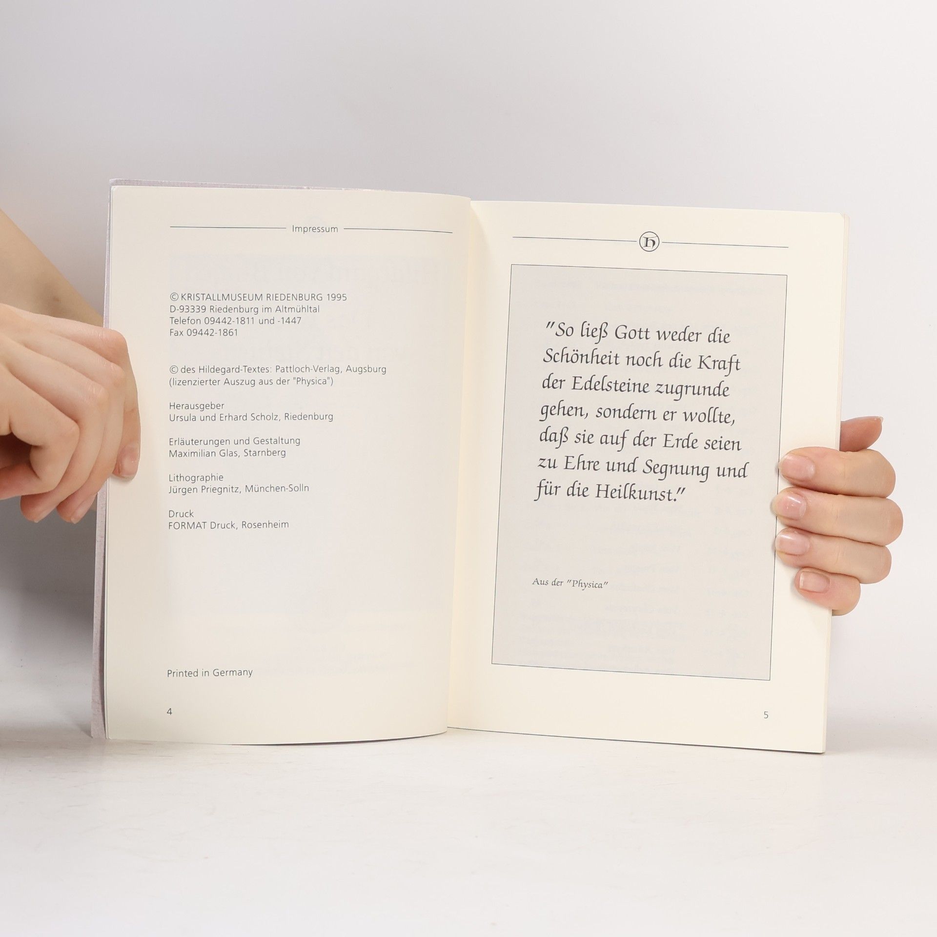 Hildegard of Bingen Das Buch von den Steinen