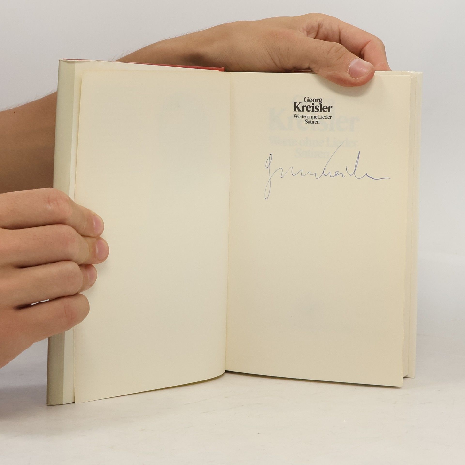 Georg Kreisler Worte ohne Lieder