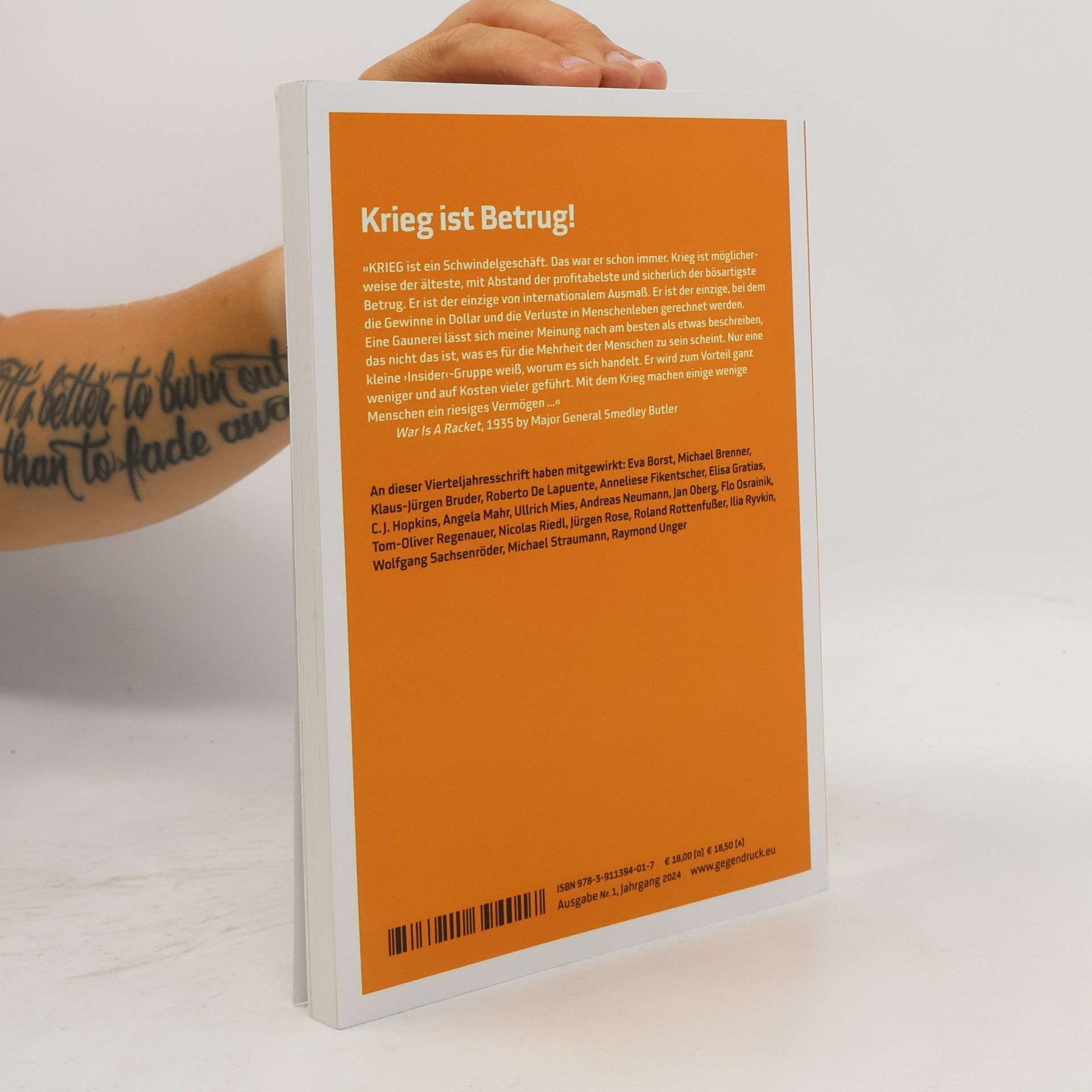 Autorenkollektiv Gegendruck, Ausgabe 1. Sie wollen Krieg!
