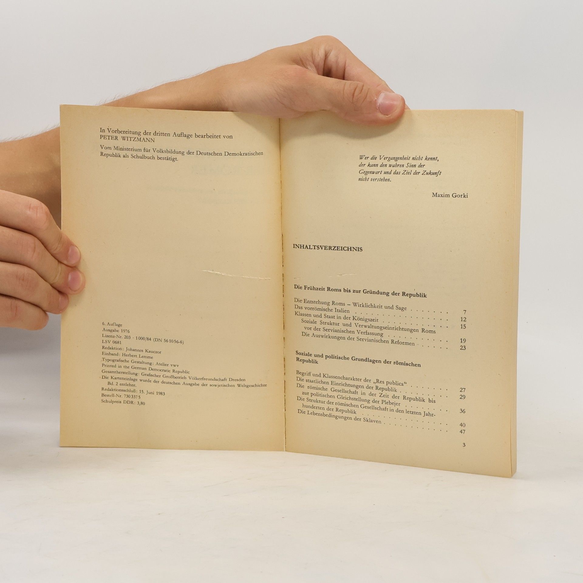 Johannes Kauczor Zur Geschichte und Kultur der Römer