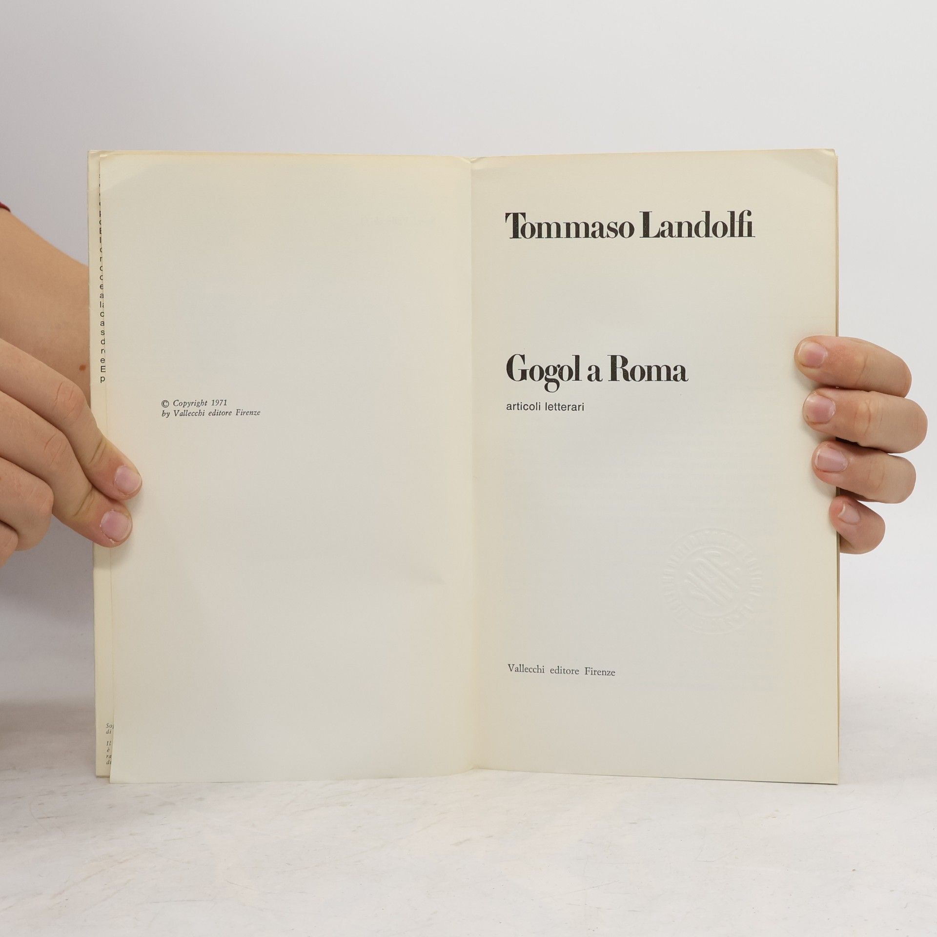 Tommaso Landolfi Gogol a Roma articoli letterari