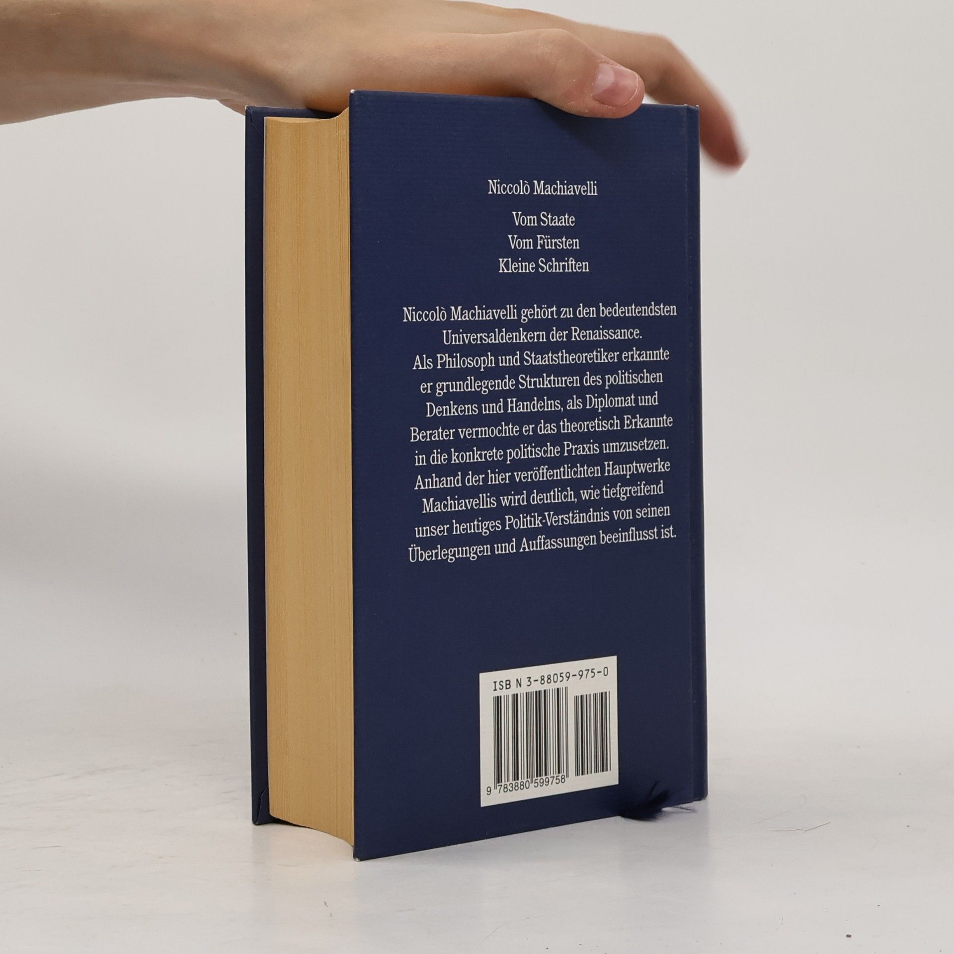 Niccolò Machiavelli Hauptwerke