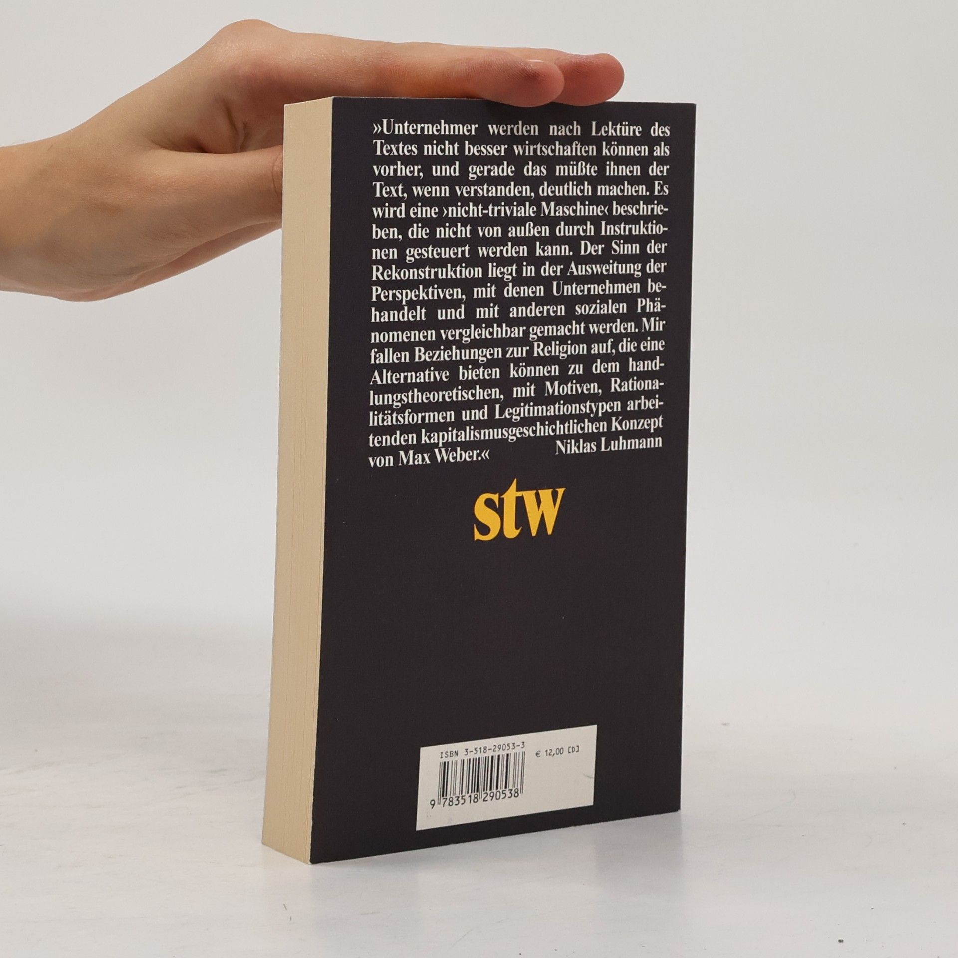 Dirk Baecker suhrkamp taschenbuch wissenschaft - 1453: Die Form des Unternehmens