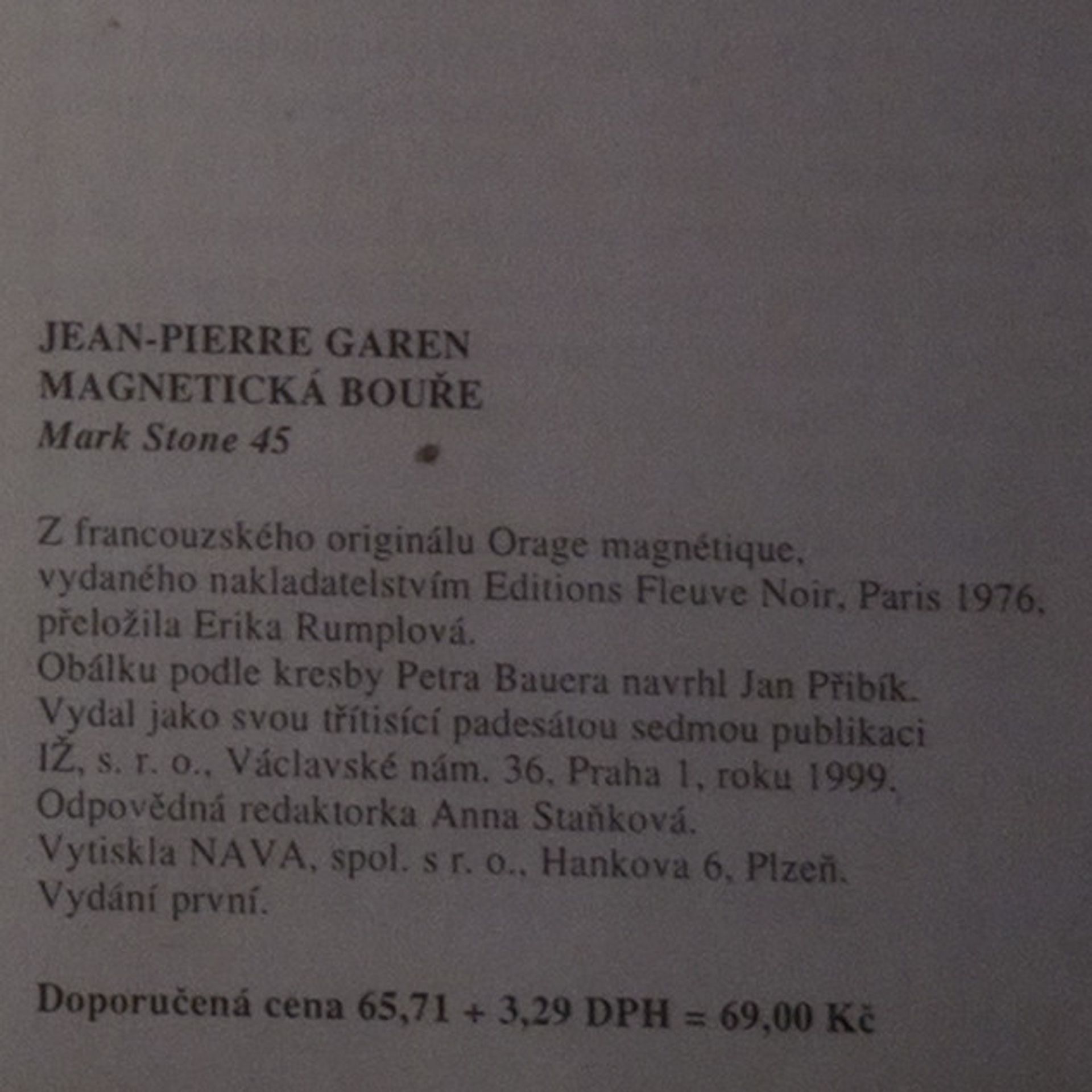 Jean-Pierre Garen Magnetická bouře