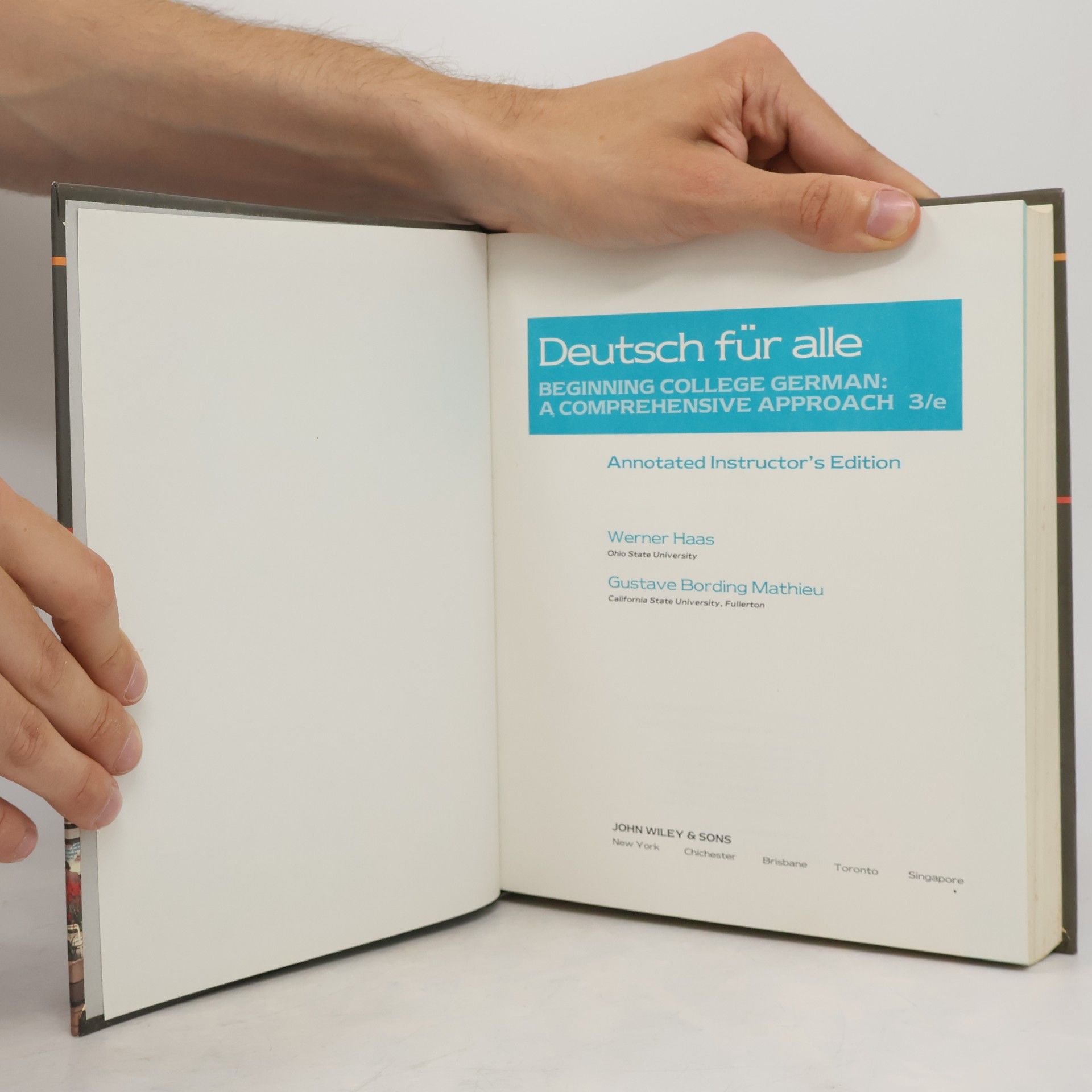 Autorenkollektiv Deutsch für alle: Beginning College German: A Comprehensive Approach 3/e
