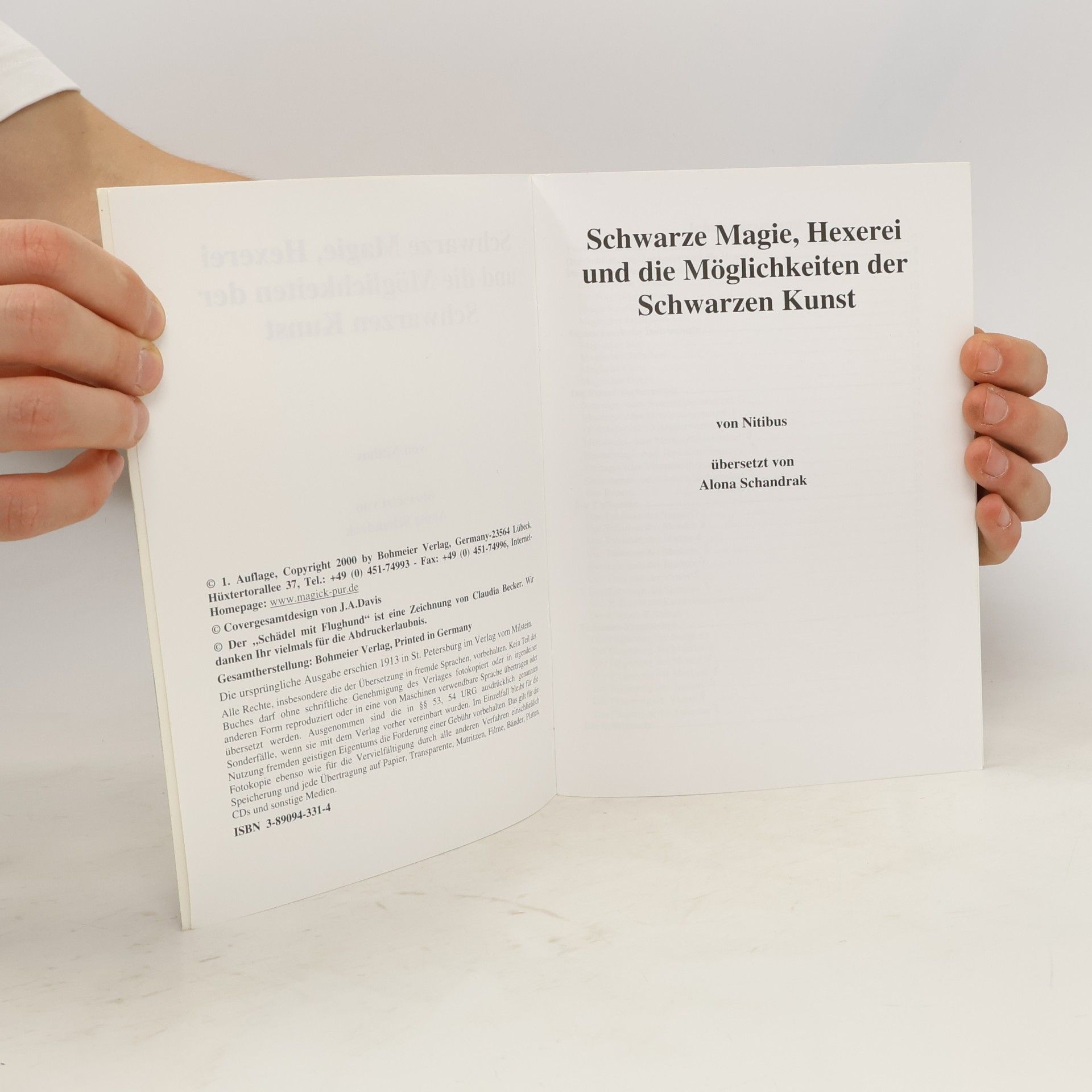 Nitibus Schwarze Magie, Hexerei und die Möglichkeiten der Schwarzen Kunst