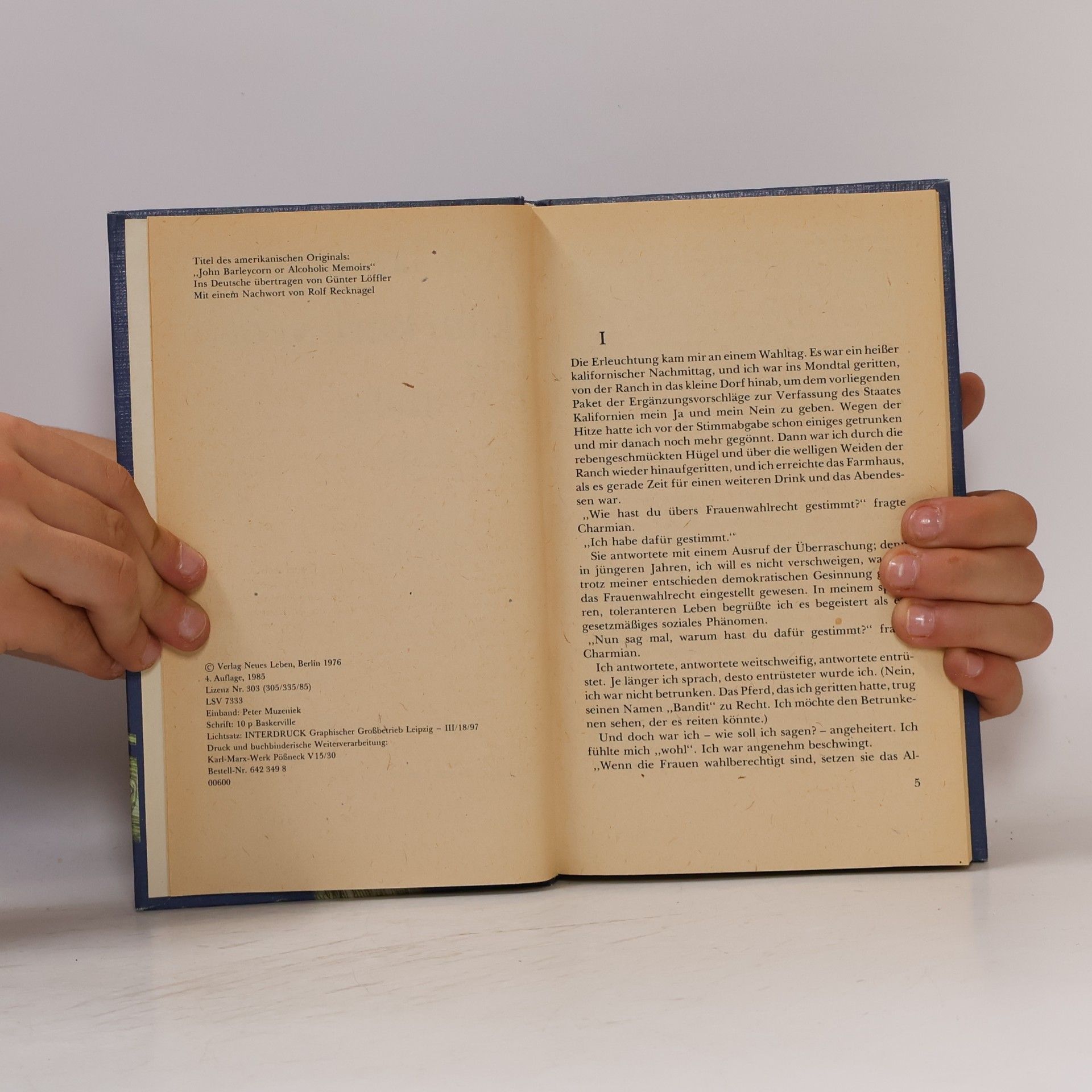 Jack London John Barleycorn oder der Alkohol