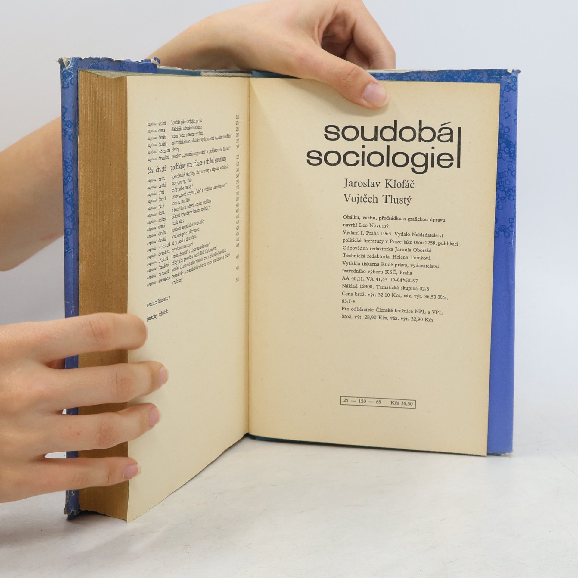 Tustý Vojtěch Klofáč Jaroslav Soudobá sociologie I.