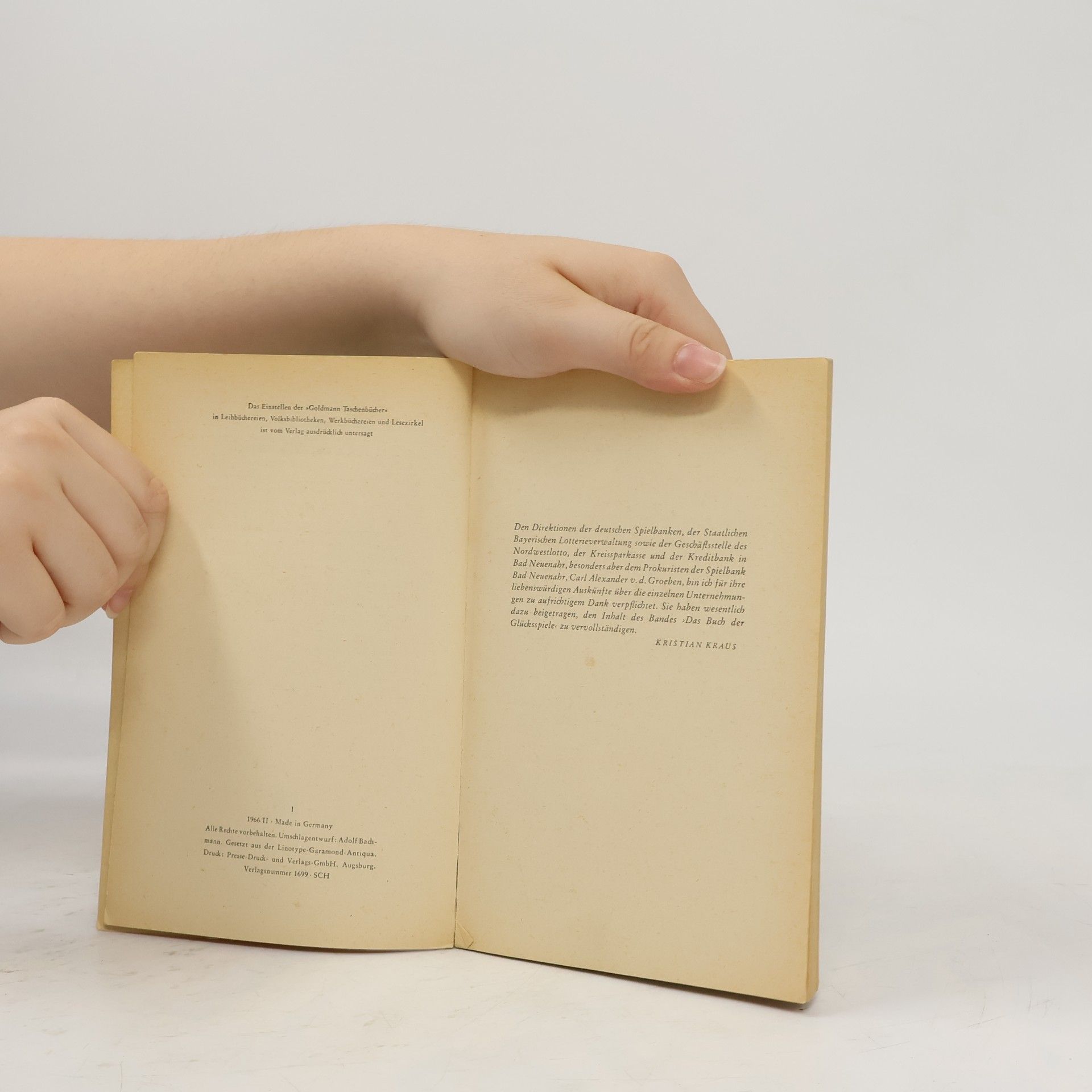 Kristian Kraus Das Buch der Glücksspiele