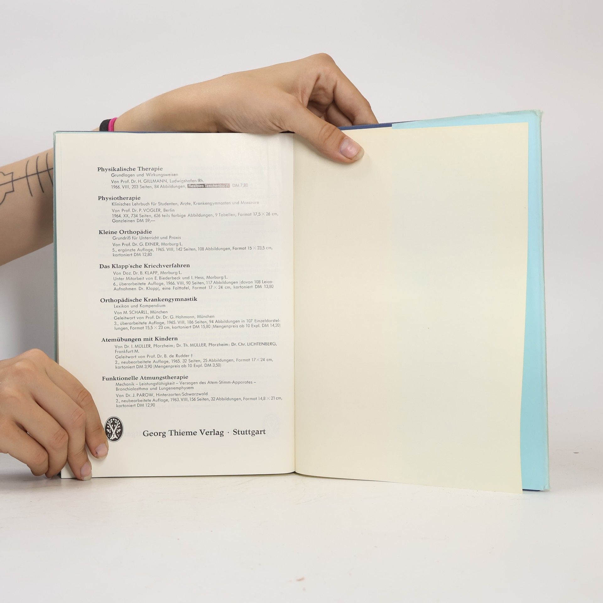 Kurt Lindemann Lehrbuch der Krankengymnastik IV. Innere Erkrankungen