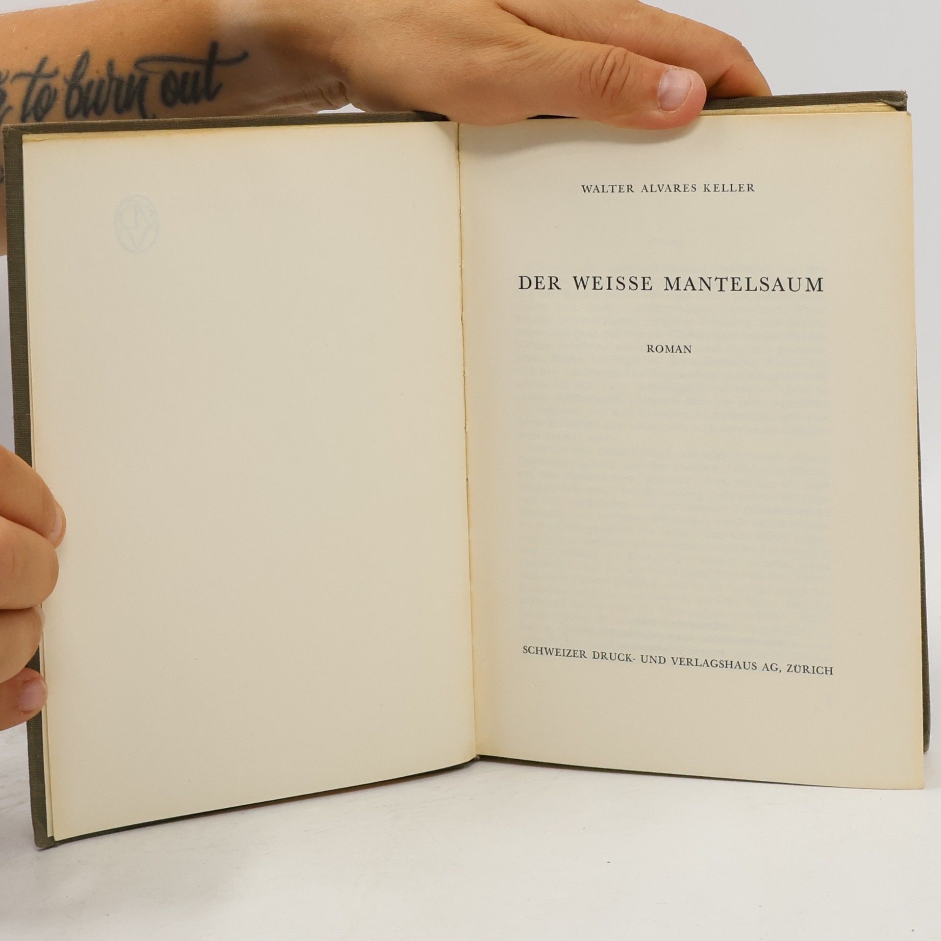 Walter Alvares Keller Der weisse Mantelsaum