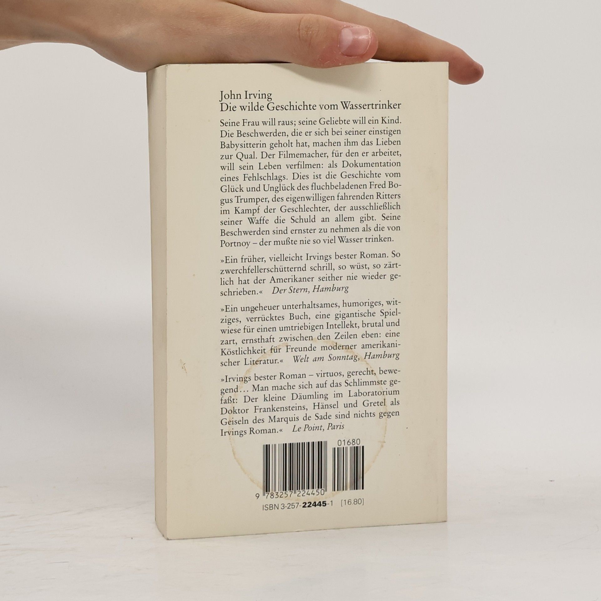 John Irving Die wilde Geschichte vom Wassertrinker