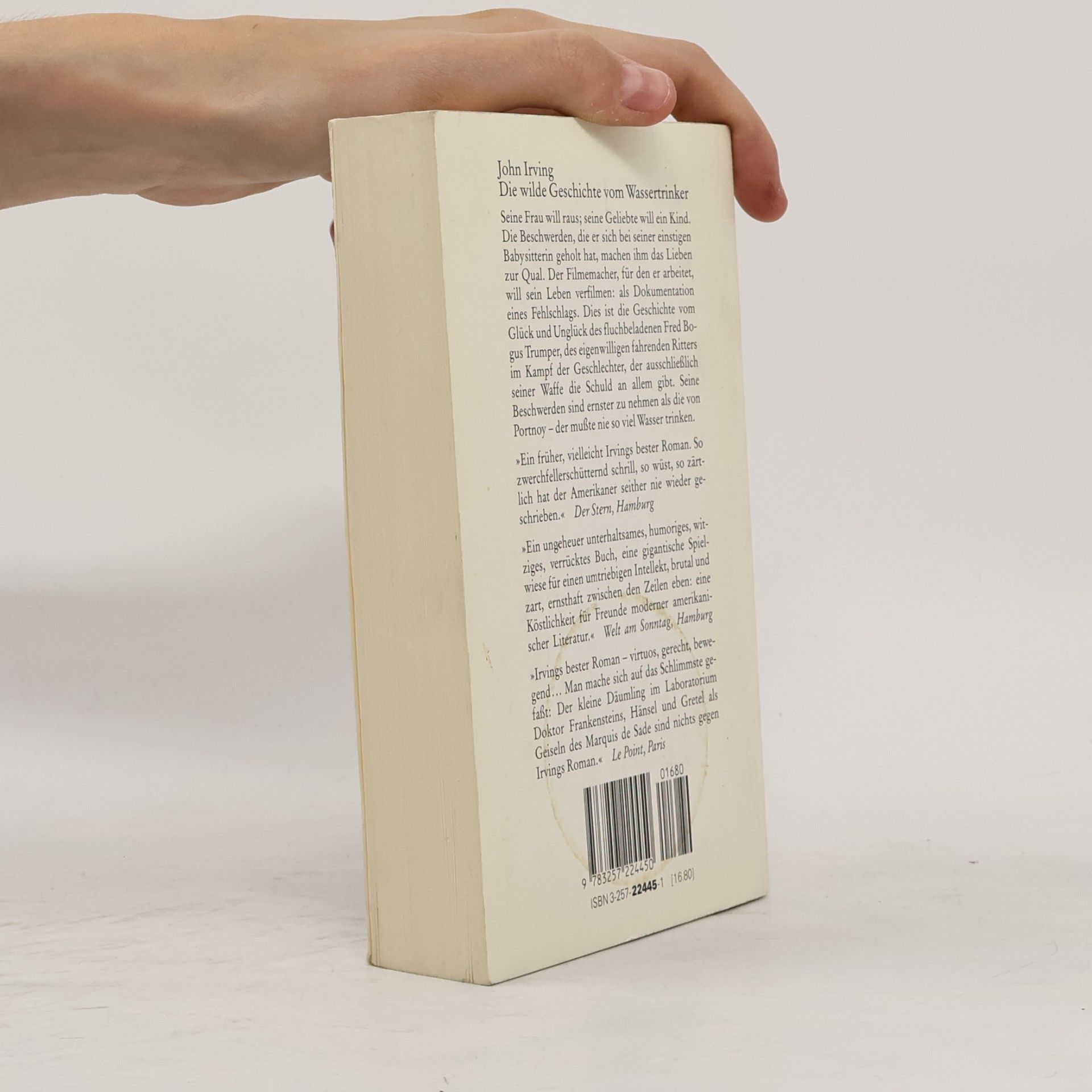 John Irving Die wilde Geschichte vom Wassertrinker
