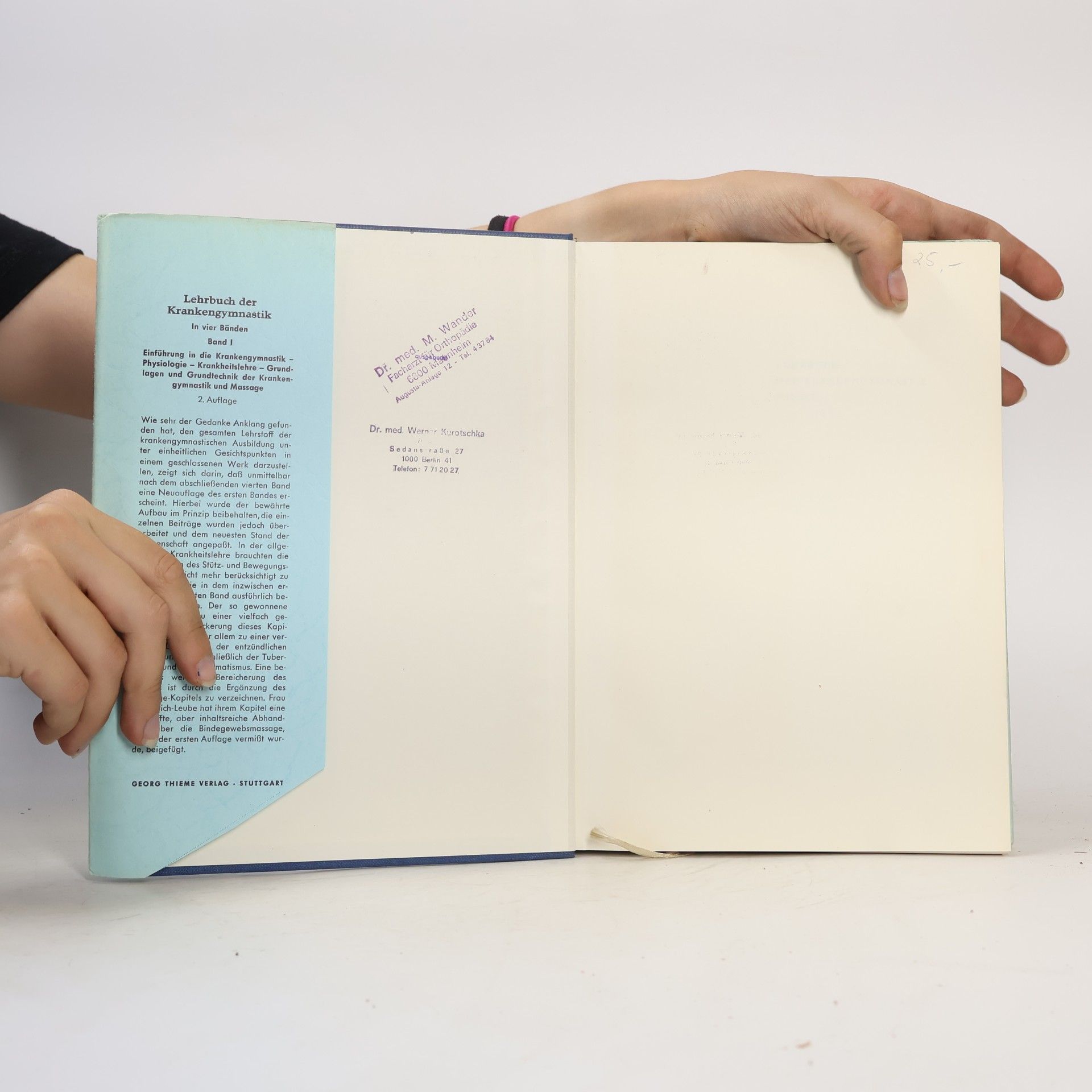 AA.VV. Lehrbuch der Krankengymnastik. Band I