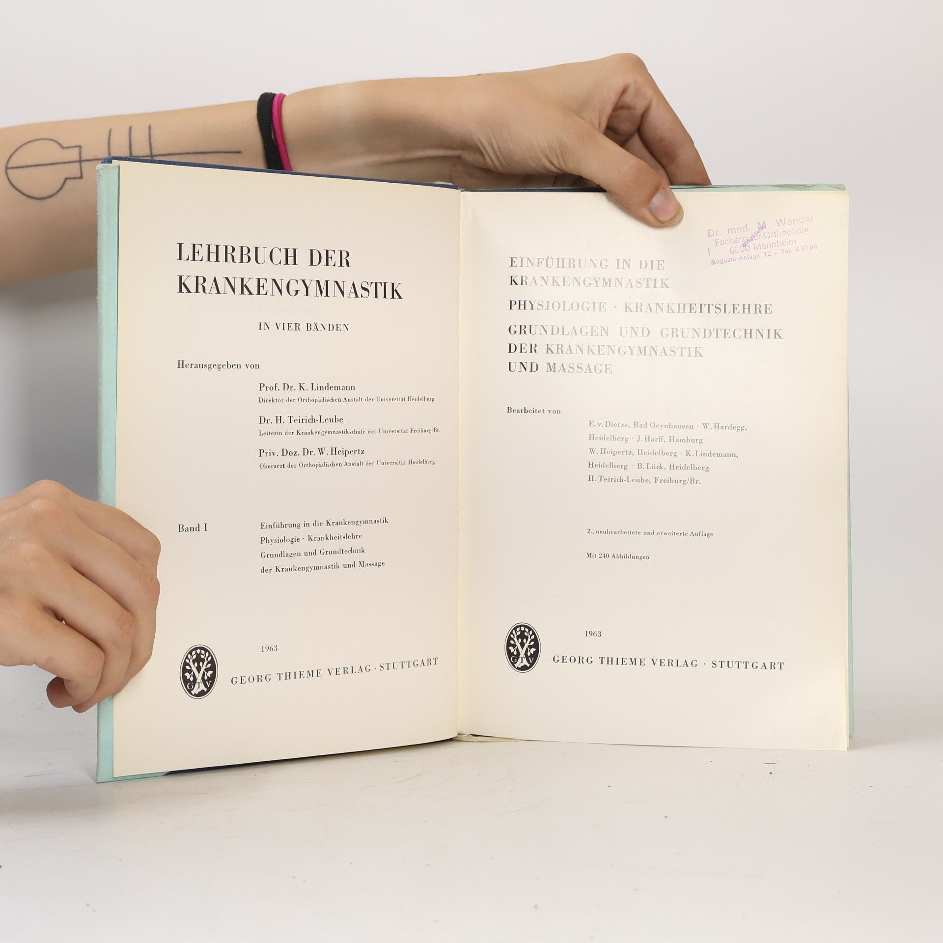 AA.VV. Lehrbuch der Krankengymnastik. Band I