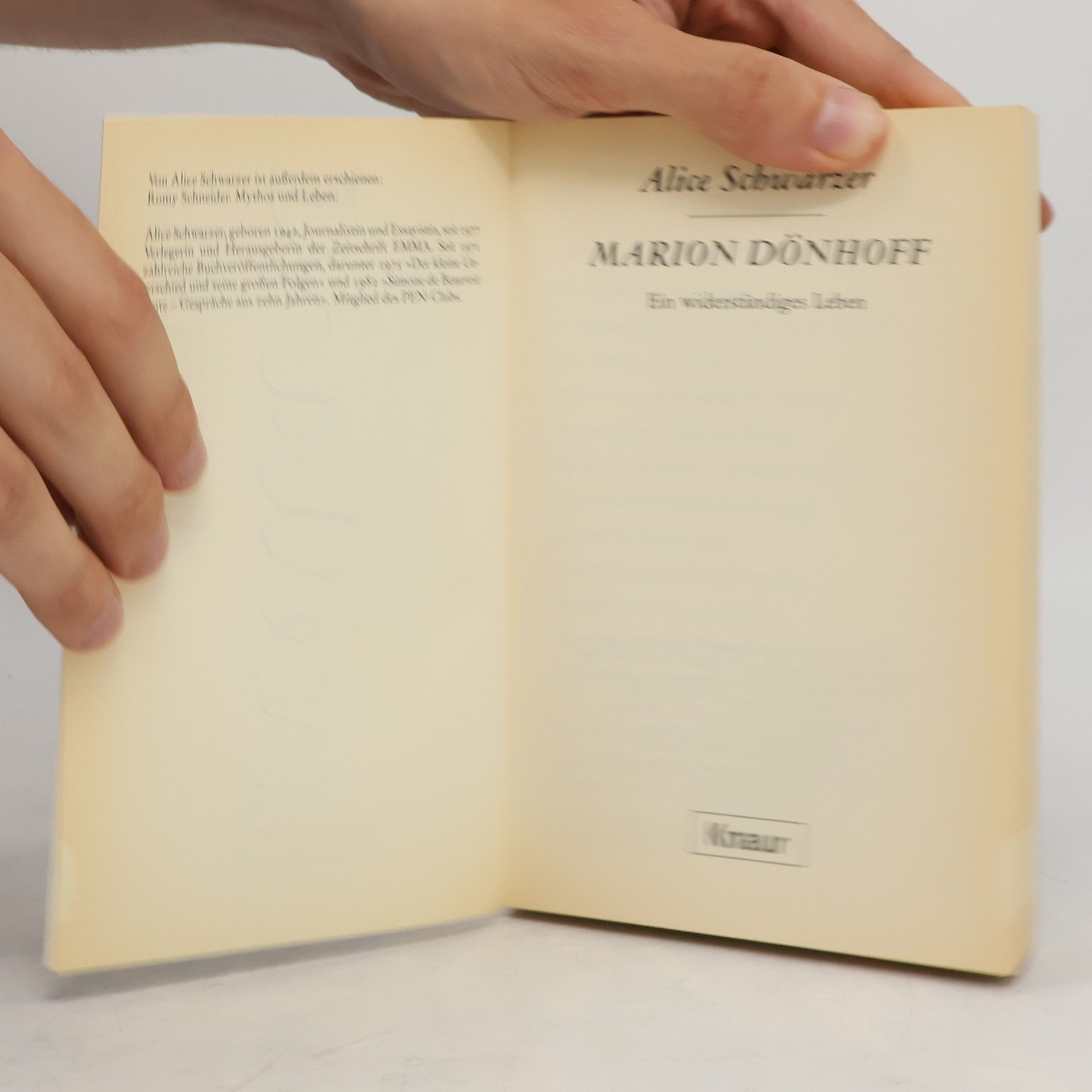 Alice Schwarzer Marion Dönhoff. Ein widerständiges Leben
