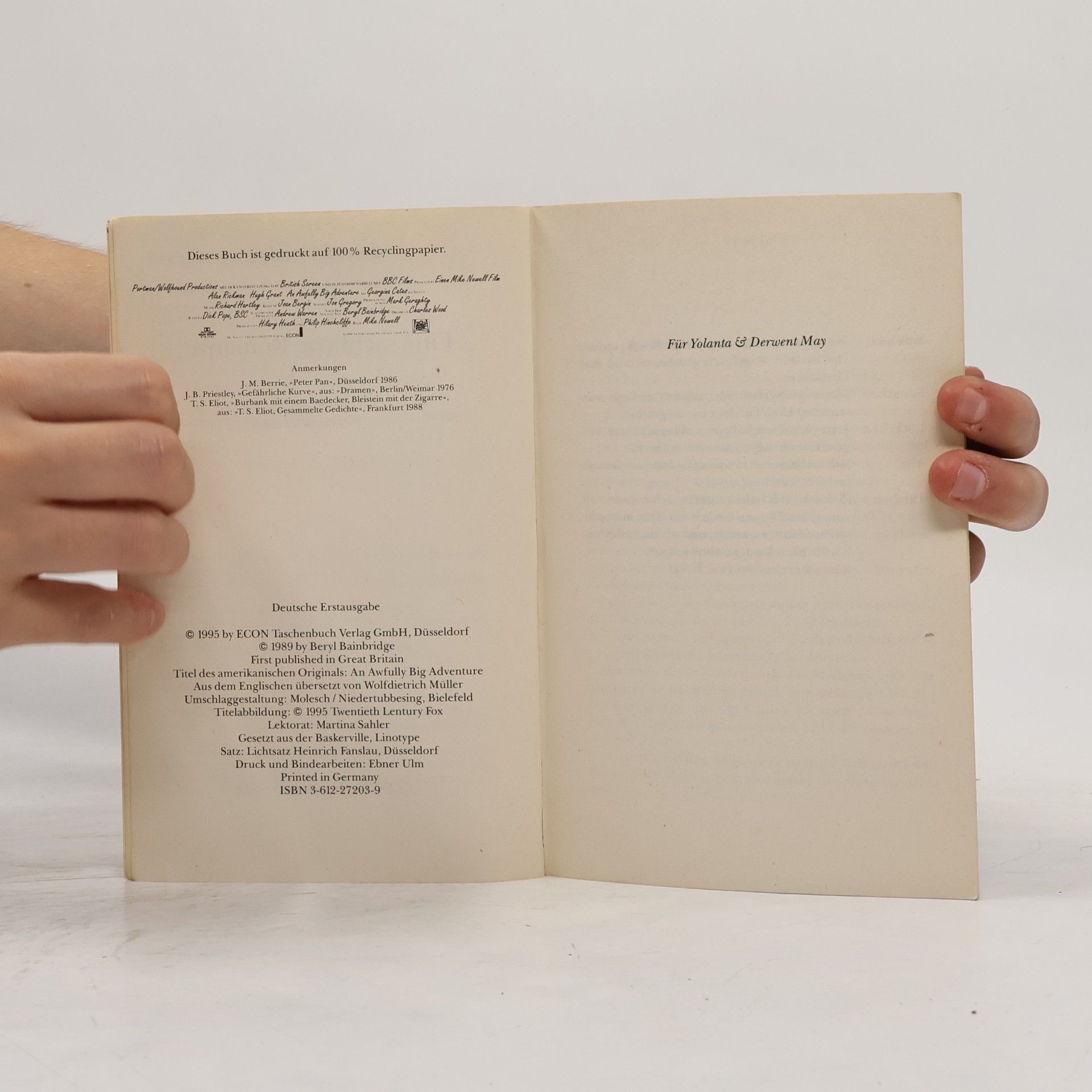 Beryl Bainbridge Eine sachliche Romanze
