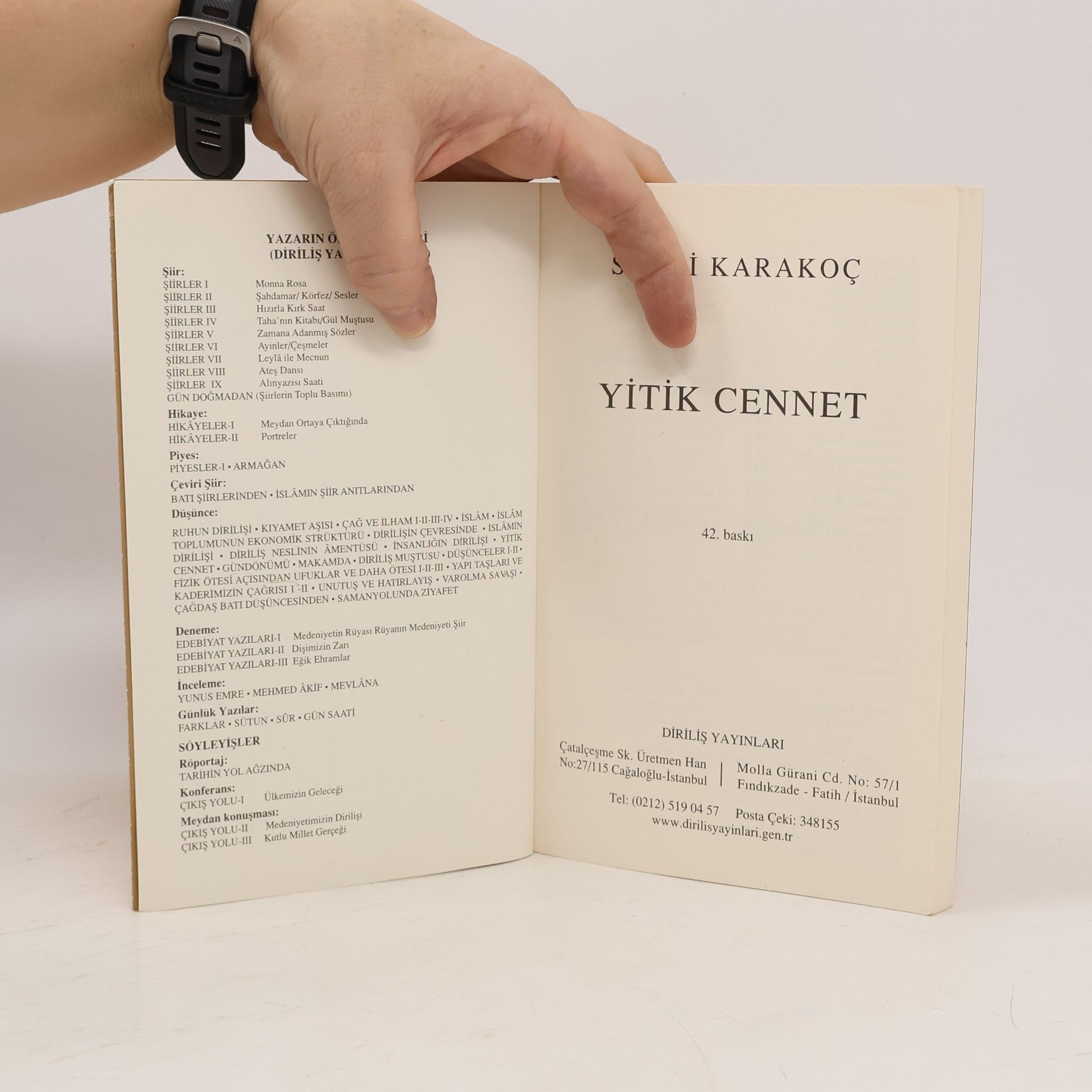 Sezai Karakoç Yitik Cennet - 42. baskı