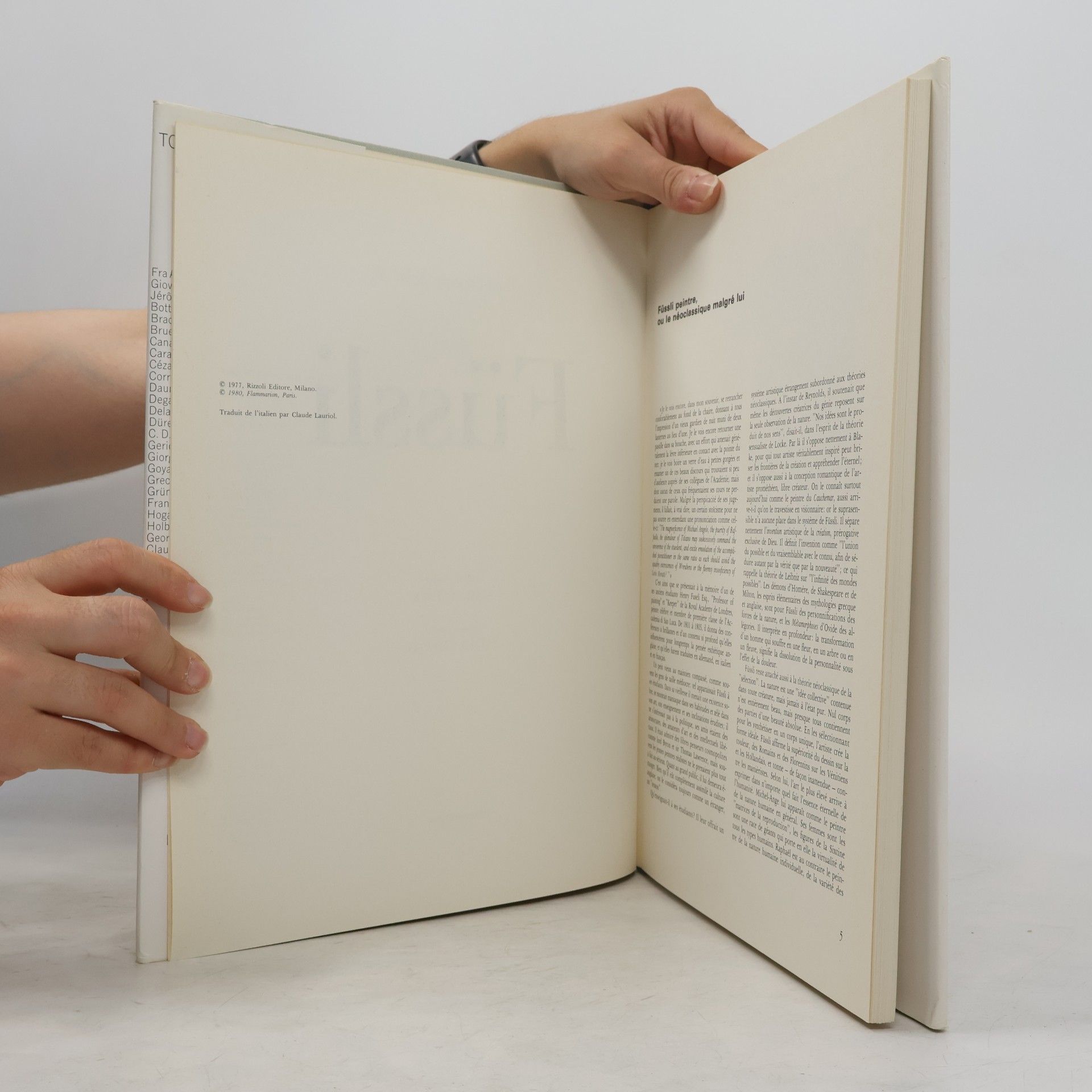 Various authors Tout L'Oeuvre Peint de Füssli