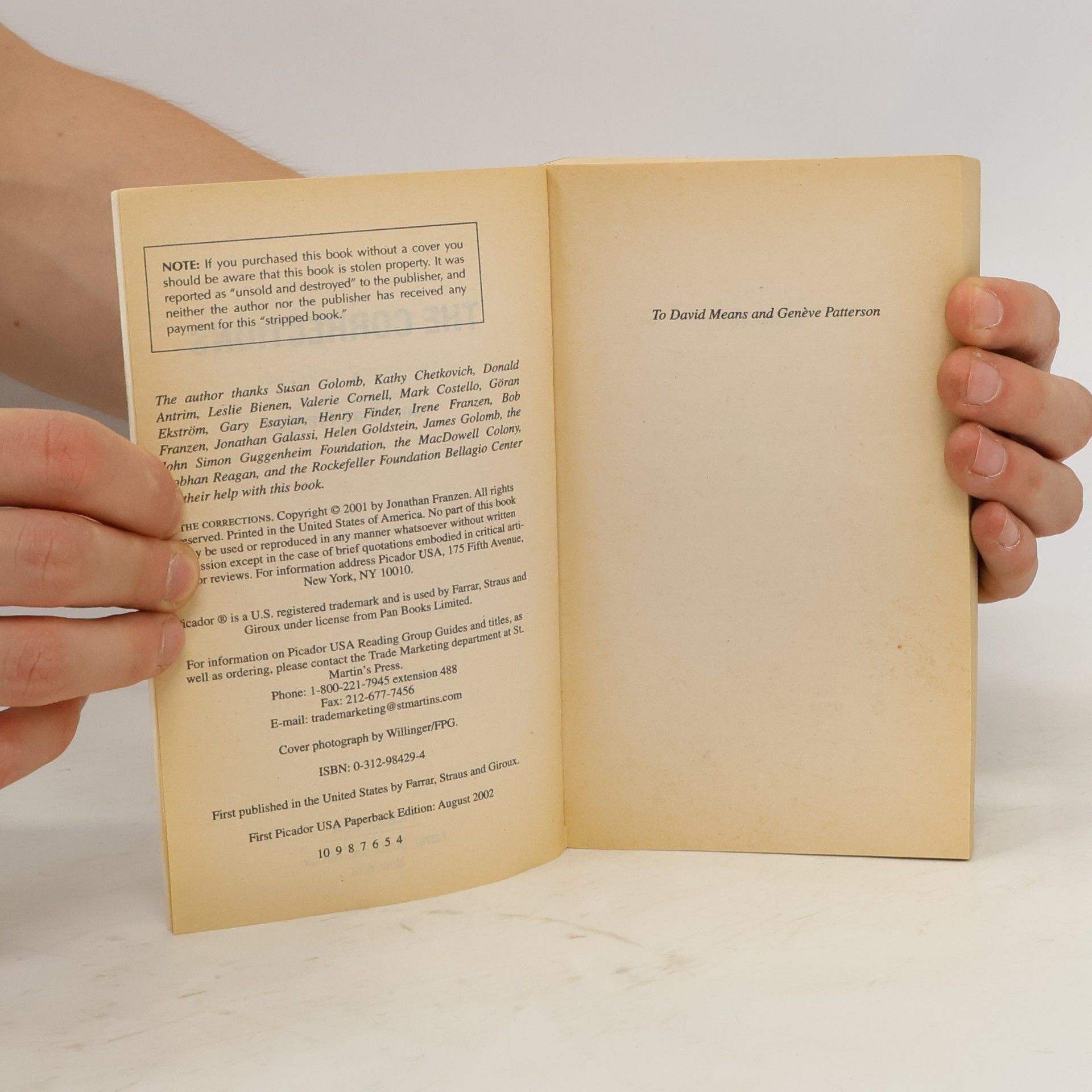 Jonathan Franzen The Corrections