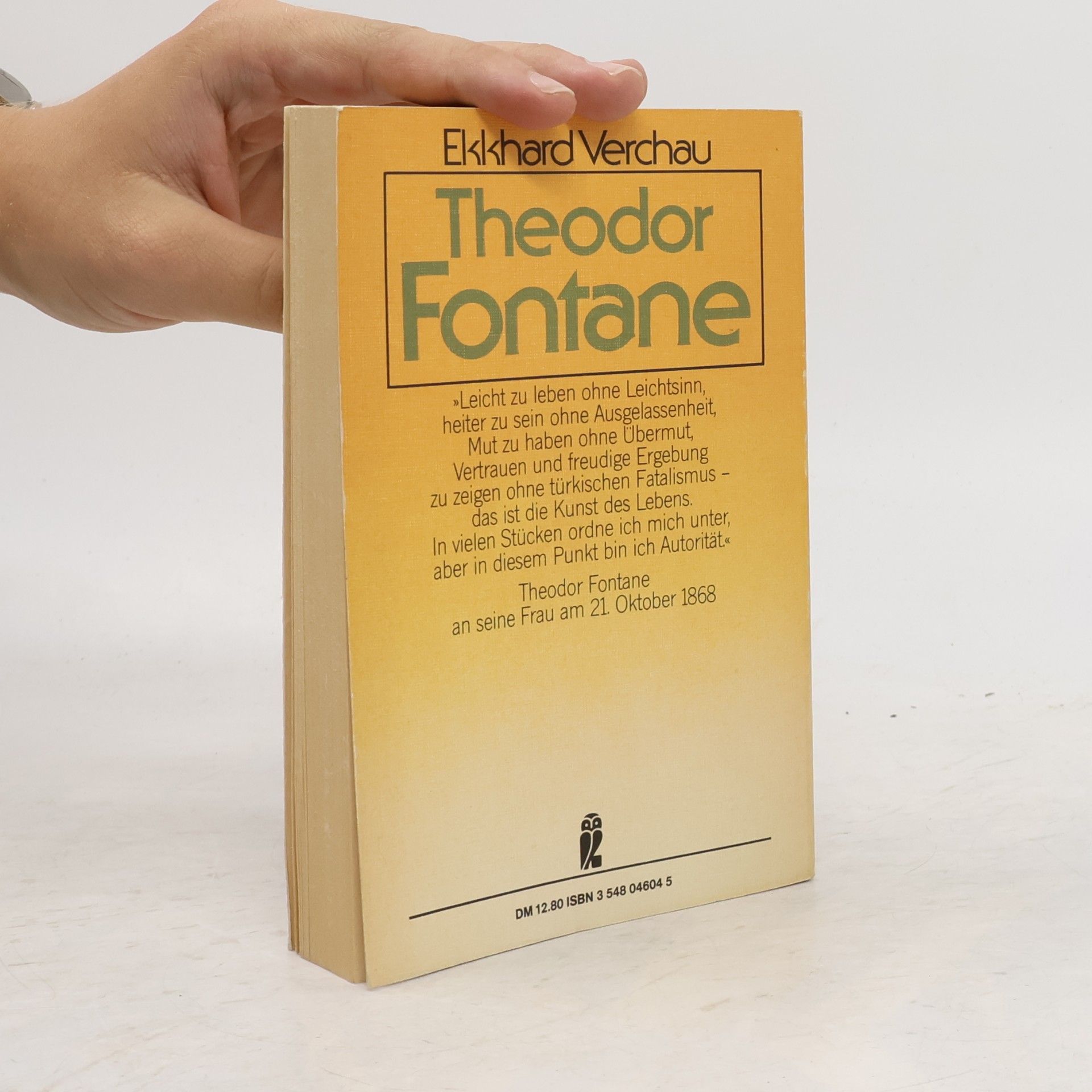 Ekkhard Verchau Theodor Fontane