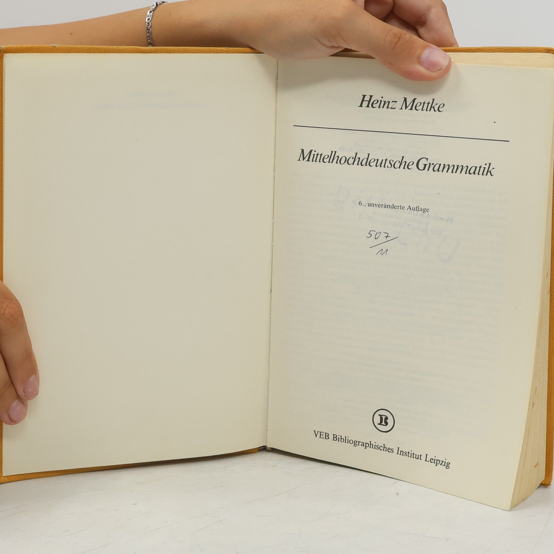 Heinz Mettke Mittelhochdeutsche Grammatik