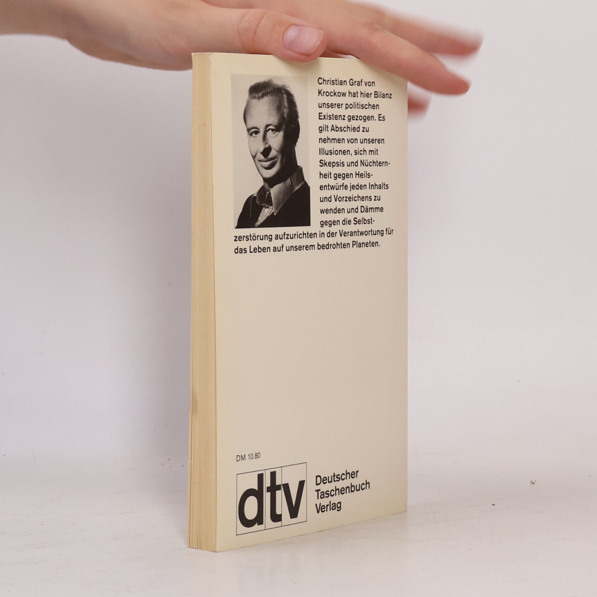 Christian von Krockow Politik und menschliche Natur