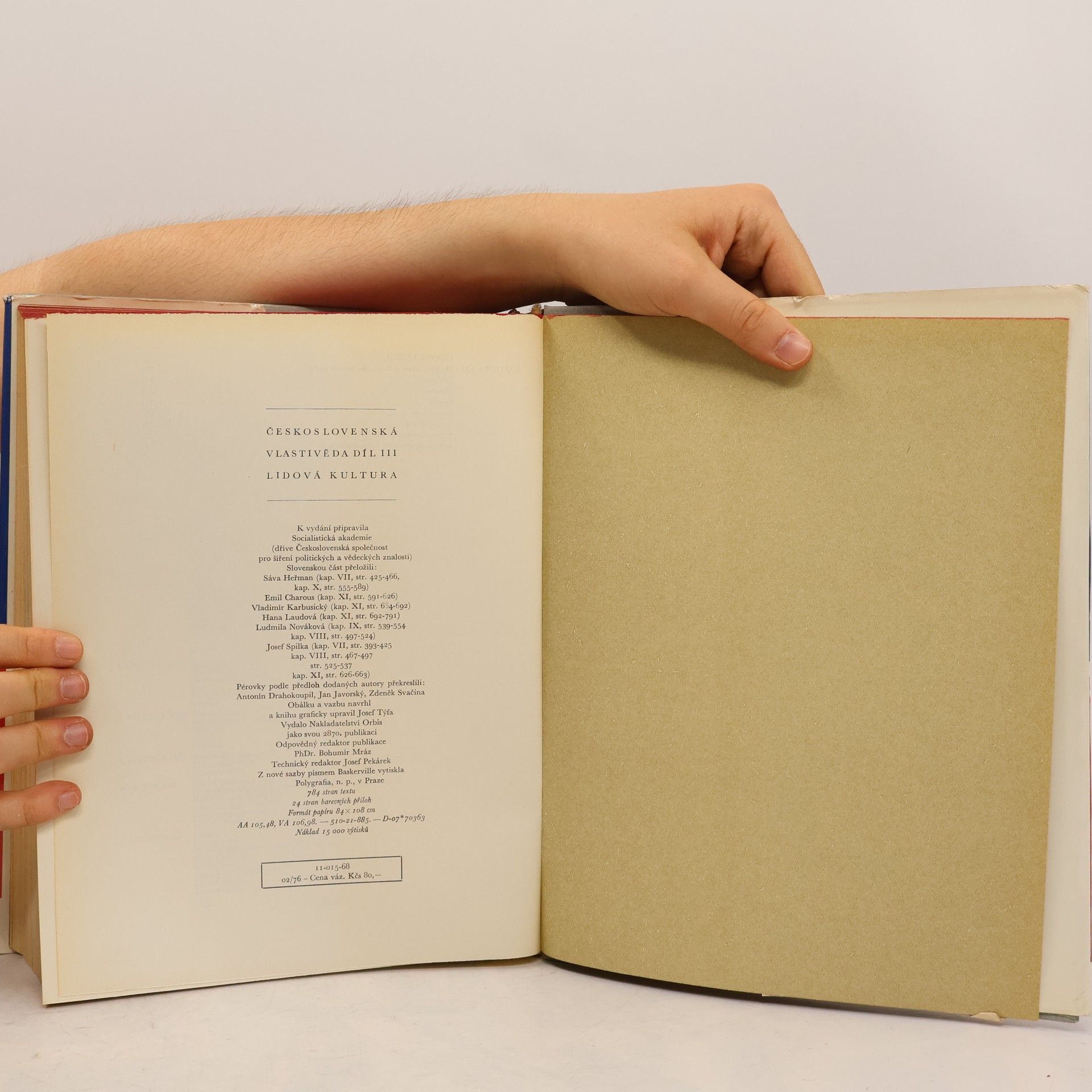 Autorenkollektiv Československá vlastivěda díl III. Lidová kultura