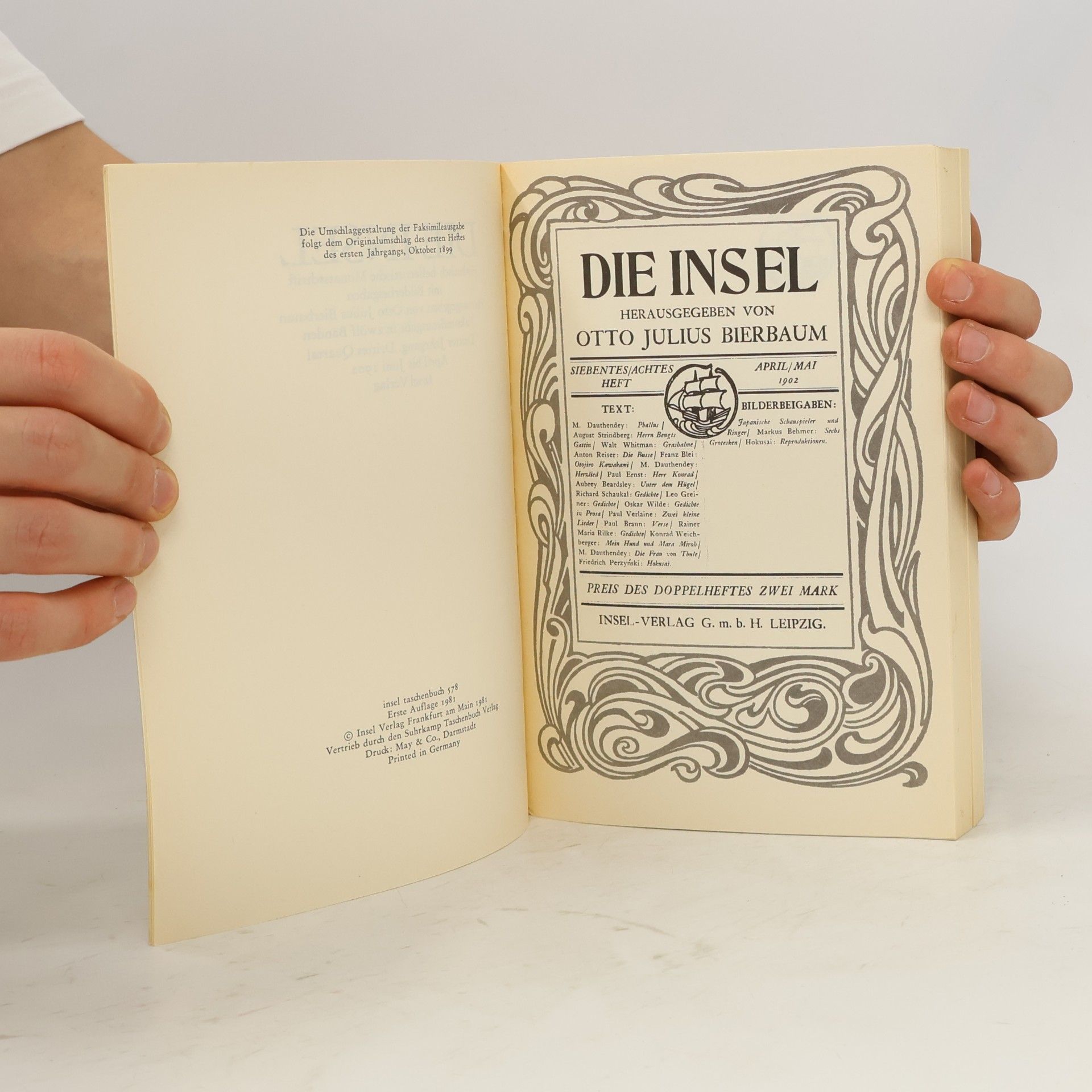 Otto Julius Bierbaum Die Insel Band III-3