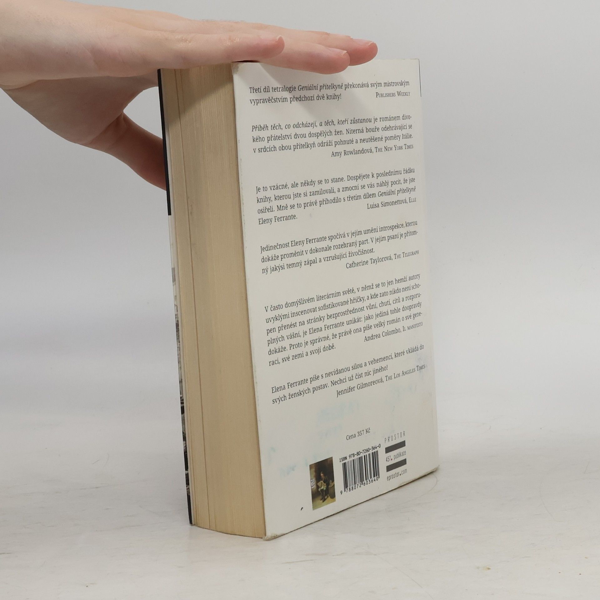 Elena Ferrante Geniální přítelkyně 3. Příběh těch, co odcházejí, a těch, kteří zůstanou