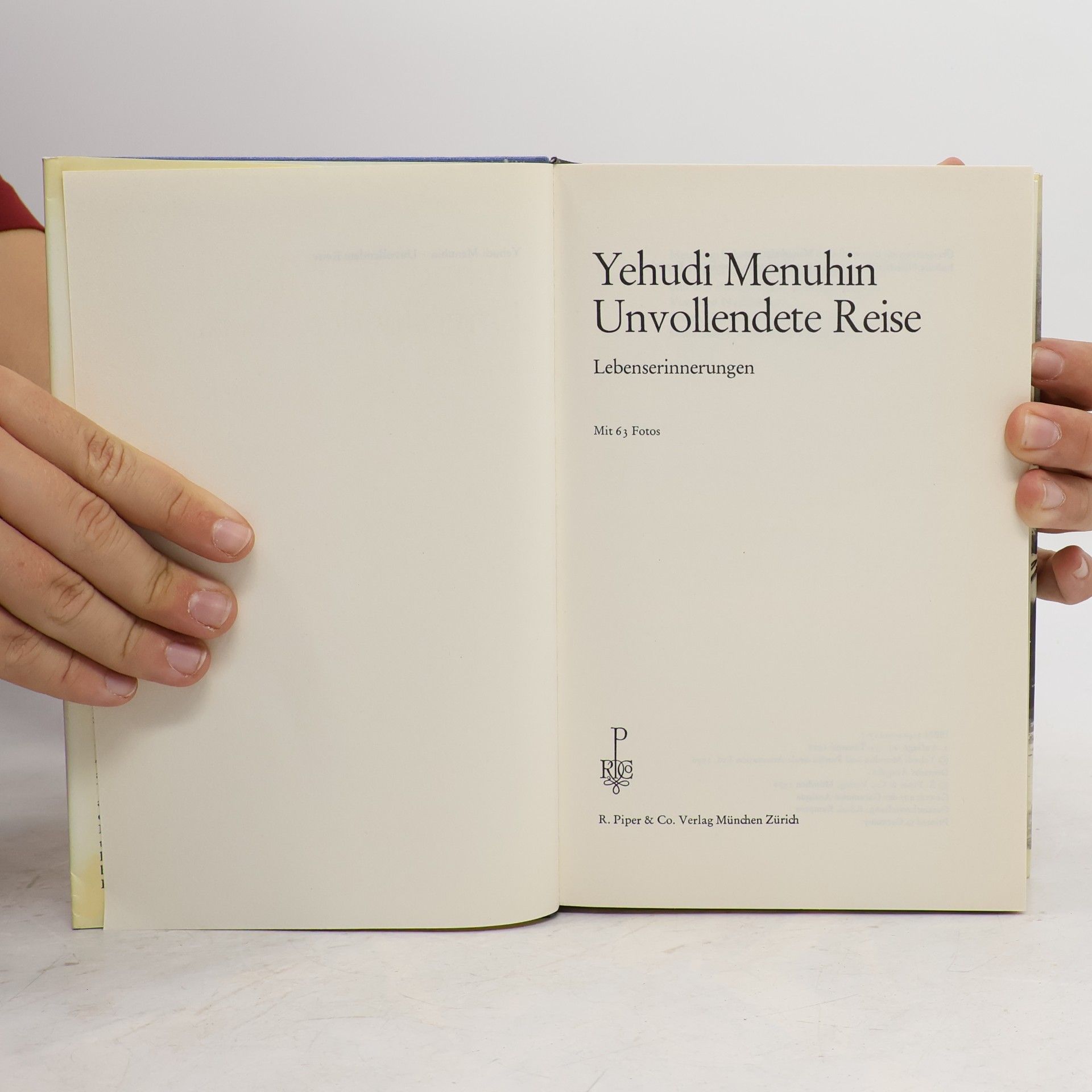 Yehudi Menuhin Unvollendete Reise