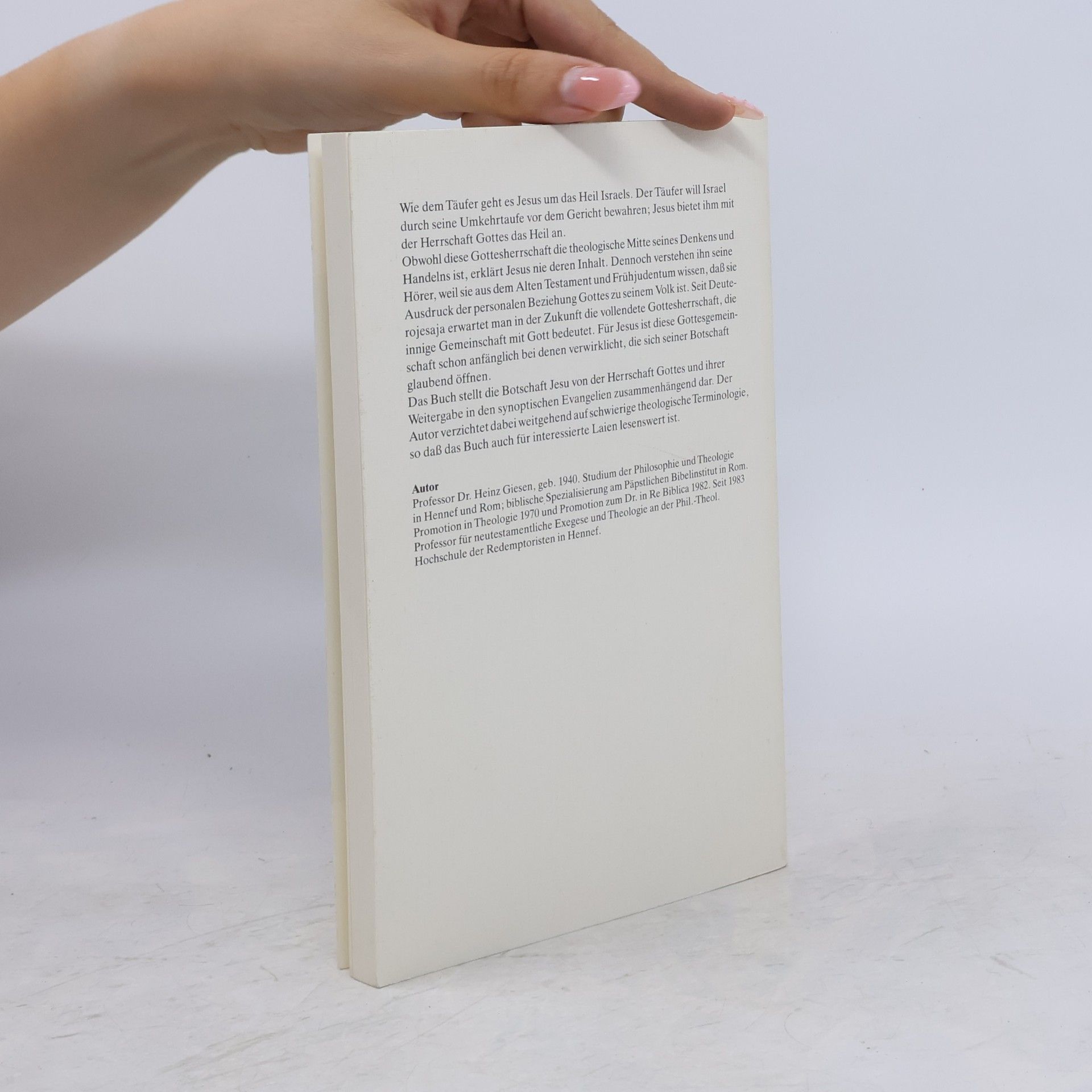Heinz Giesen Biblische Untersuchungen: Herrschaft Gottes, heute oder morgen?