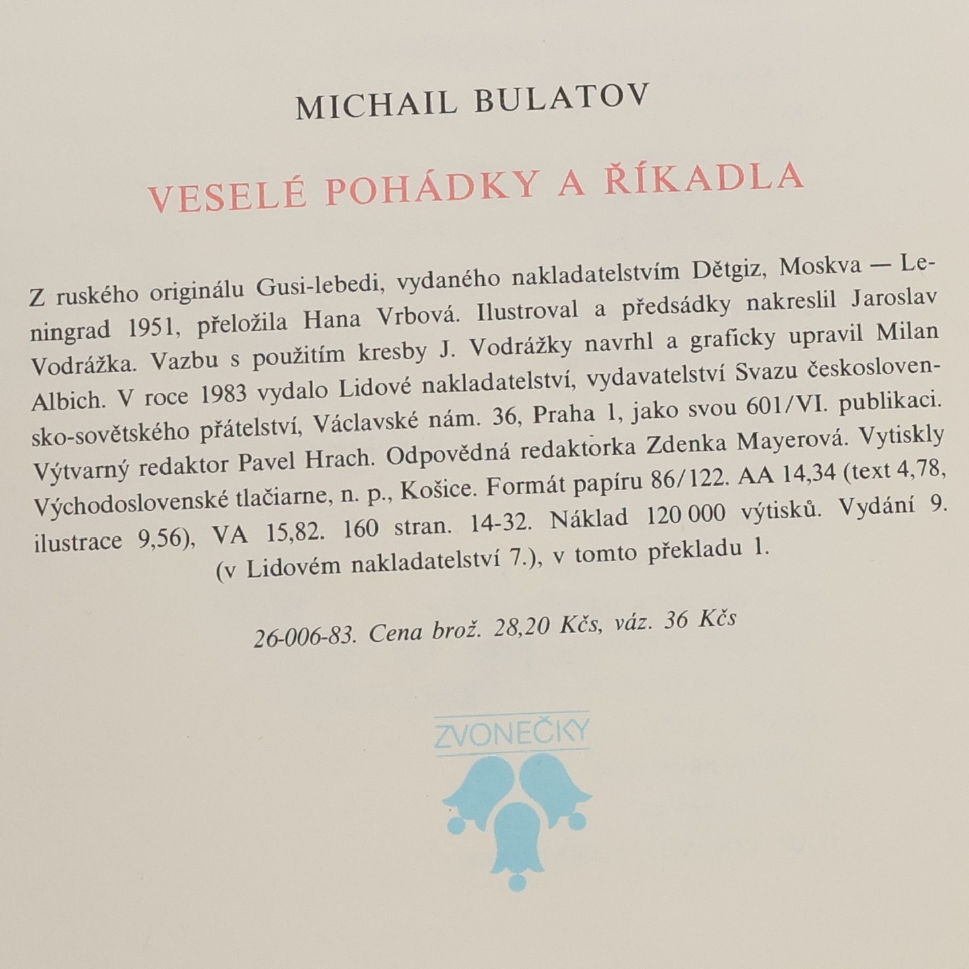 Michail Alexandrowitsch Bulatow Veselé pohádky a říkadla