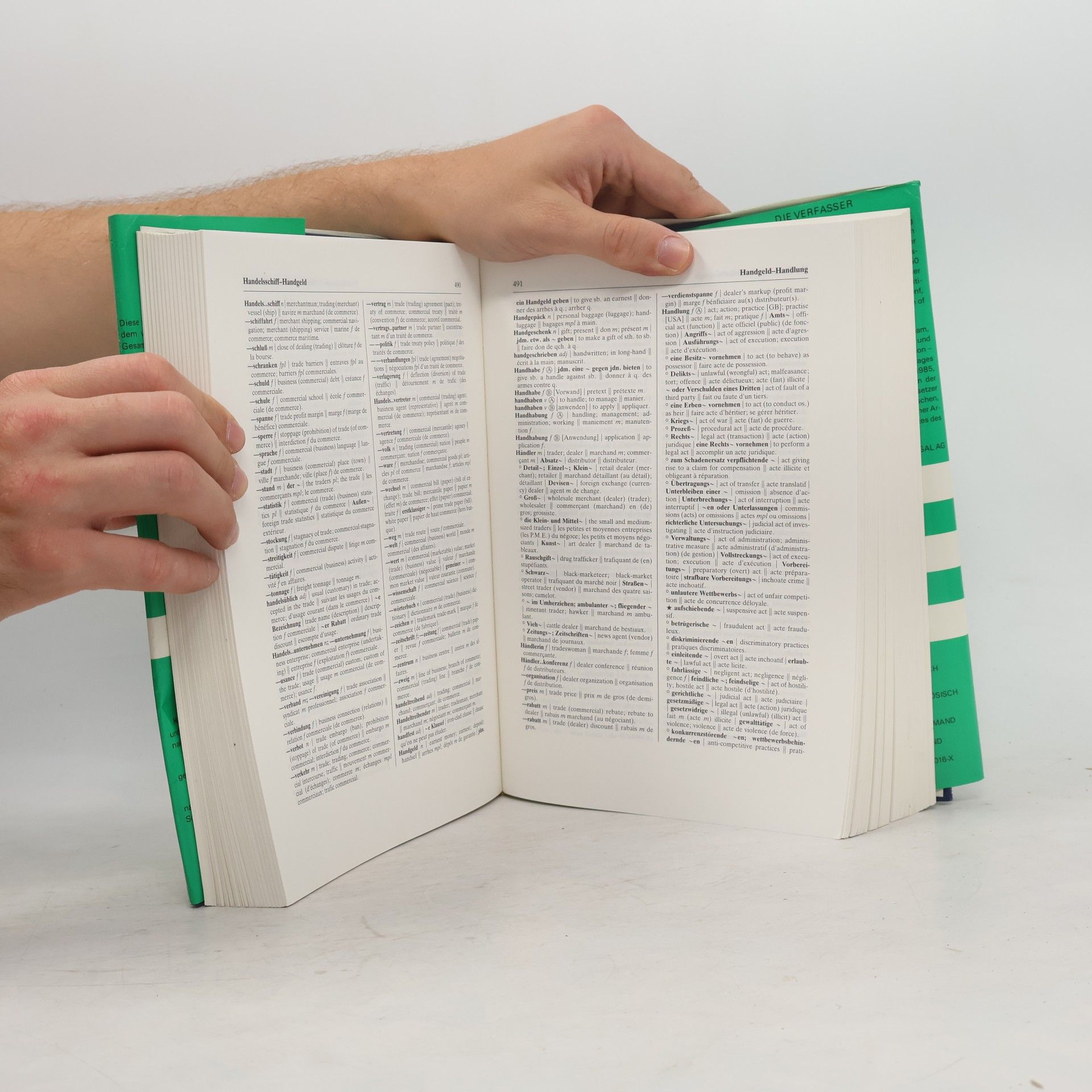 Robert Herbst Wörterbuch der Handels- Finanz- und Rechtssprache. Band. 2. Deutsch-Englisch-Französisch